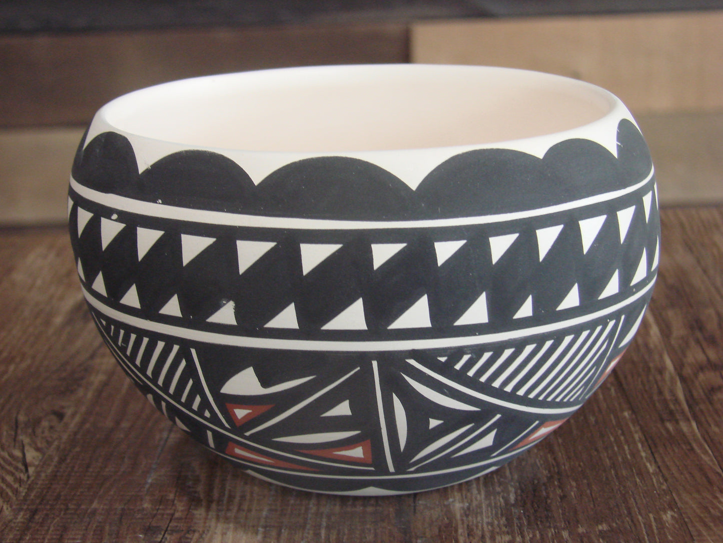 Native American Fine Line Hand Painted Pottery by Concho