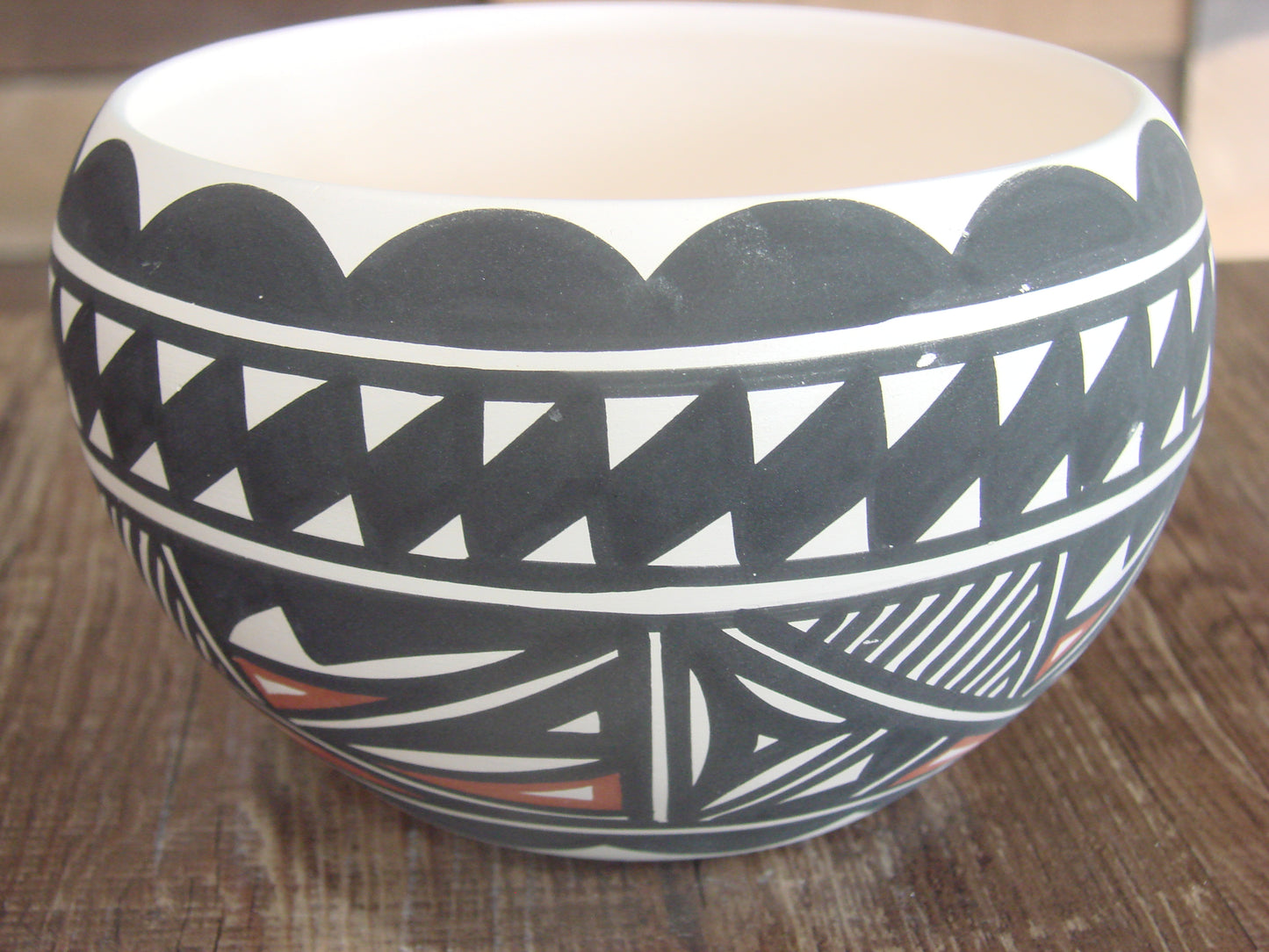 Native American Fine Line Hand Painted Pottery by Concho