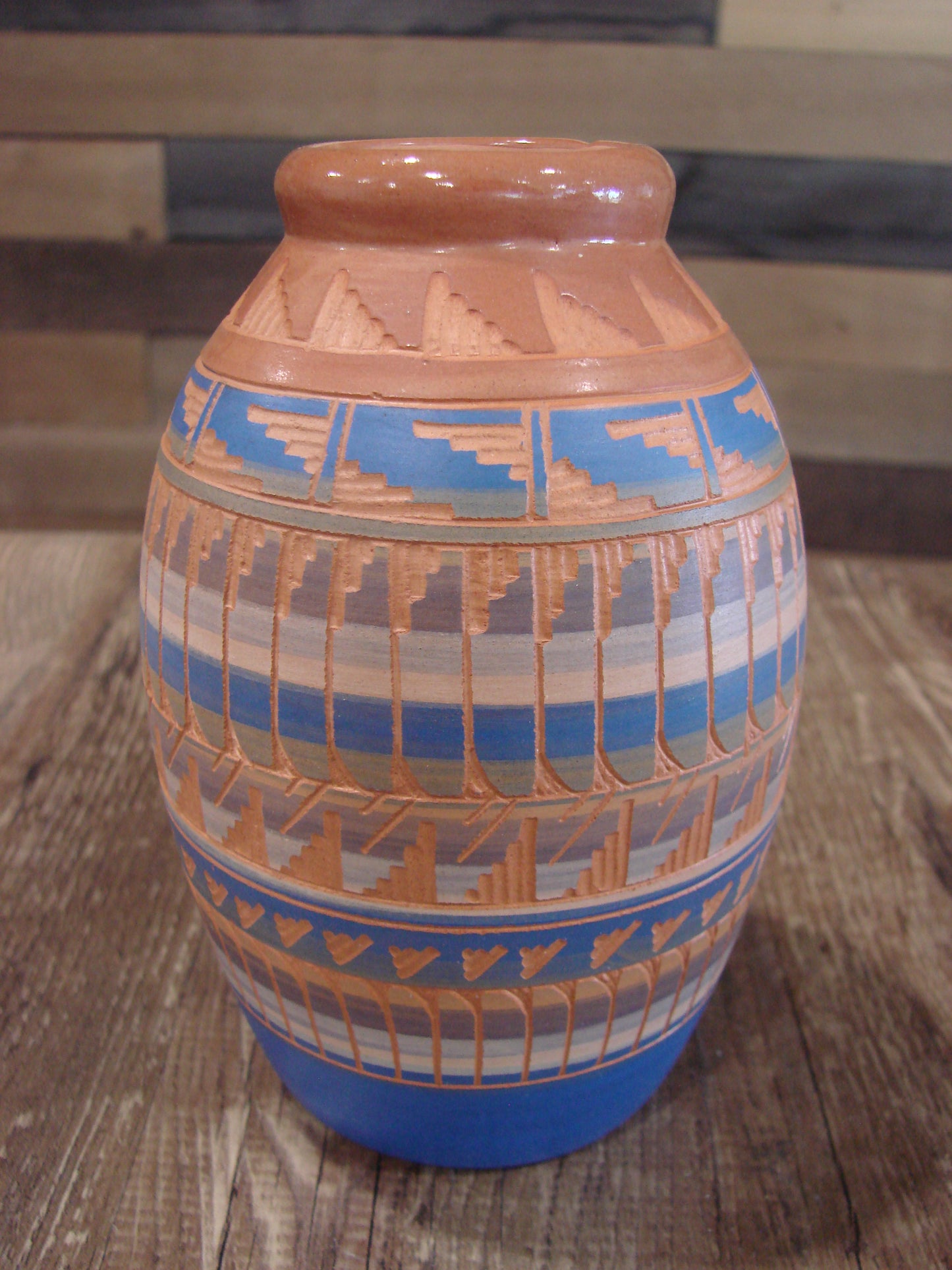 Native American Hand Etched & Hand Painted Pottery - Gilmore