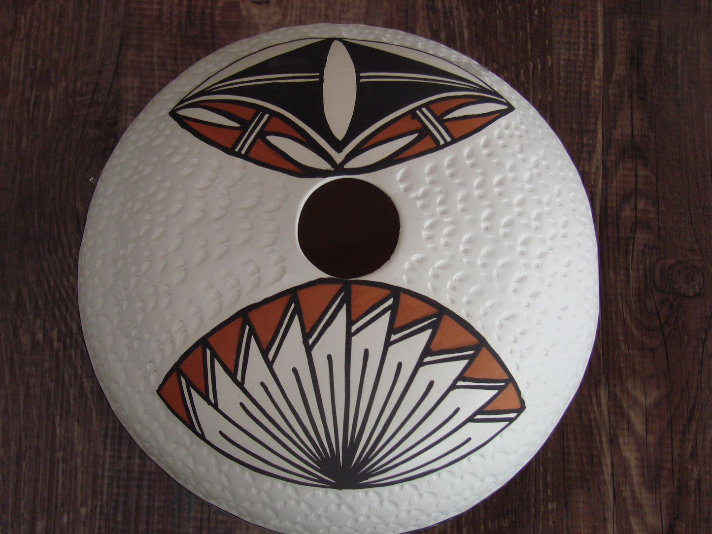 Native American Acoma Fine Line Hand Painted Pottery by B. Garcia