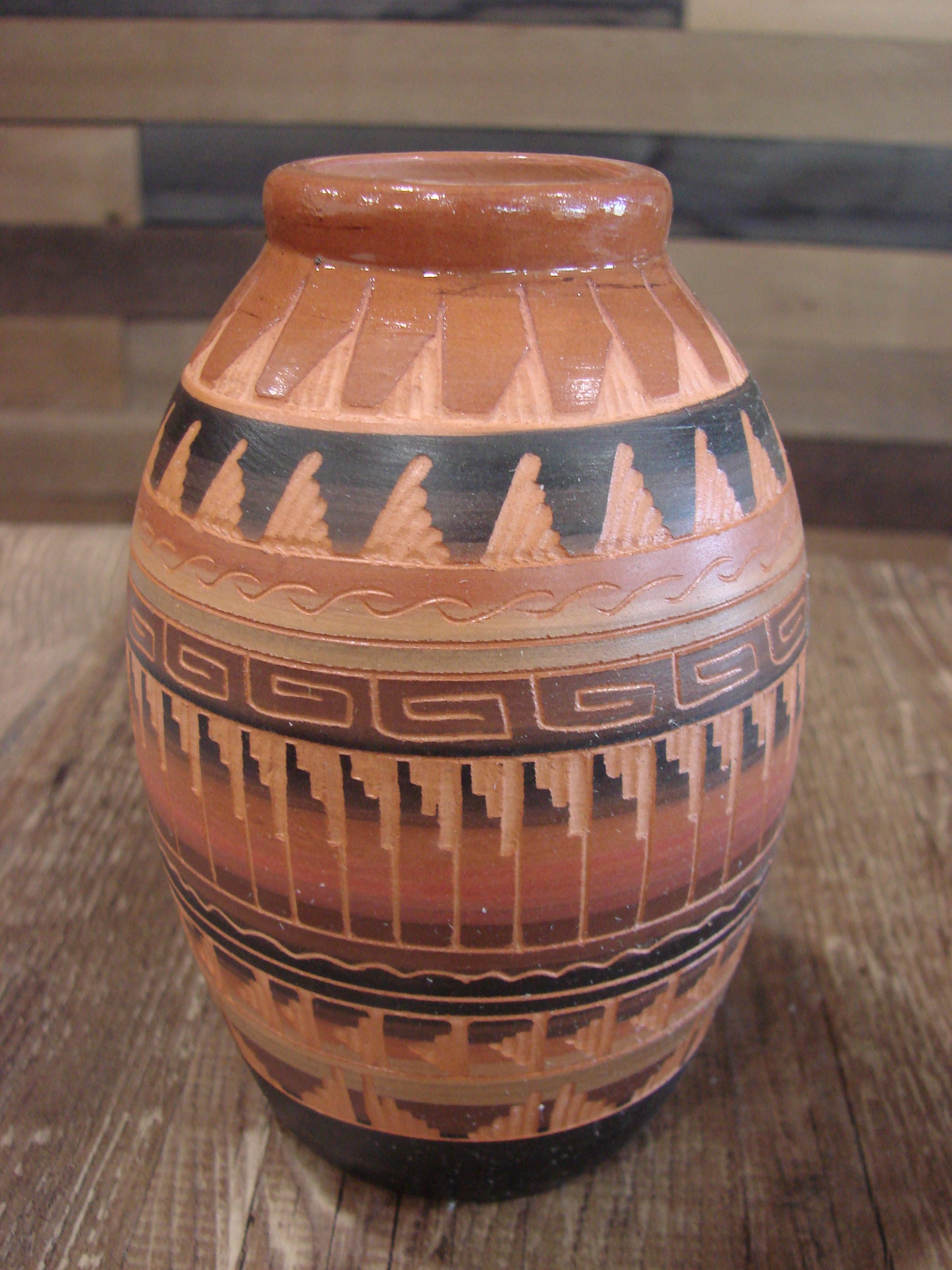 Native American Hand Etched & Hand Painted Pottery - Gilmore