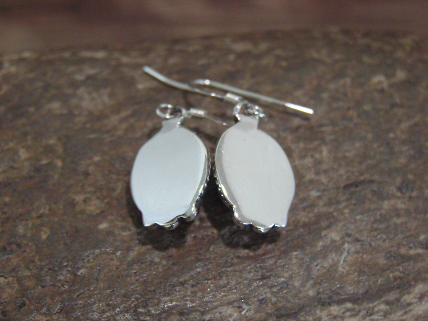 Native American Indian Sterling Silver & Turquoise Dangle Earrings by McCarthy