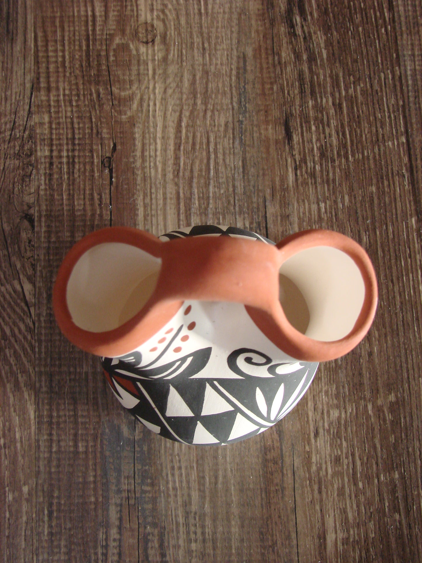 Small Native American Hand Painted Wedding Vase Pottery by Keith Sr.