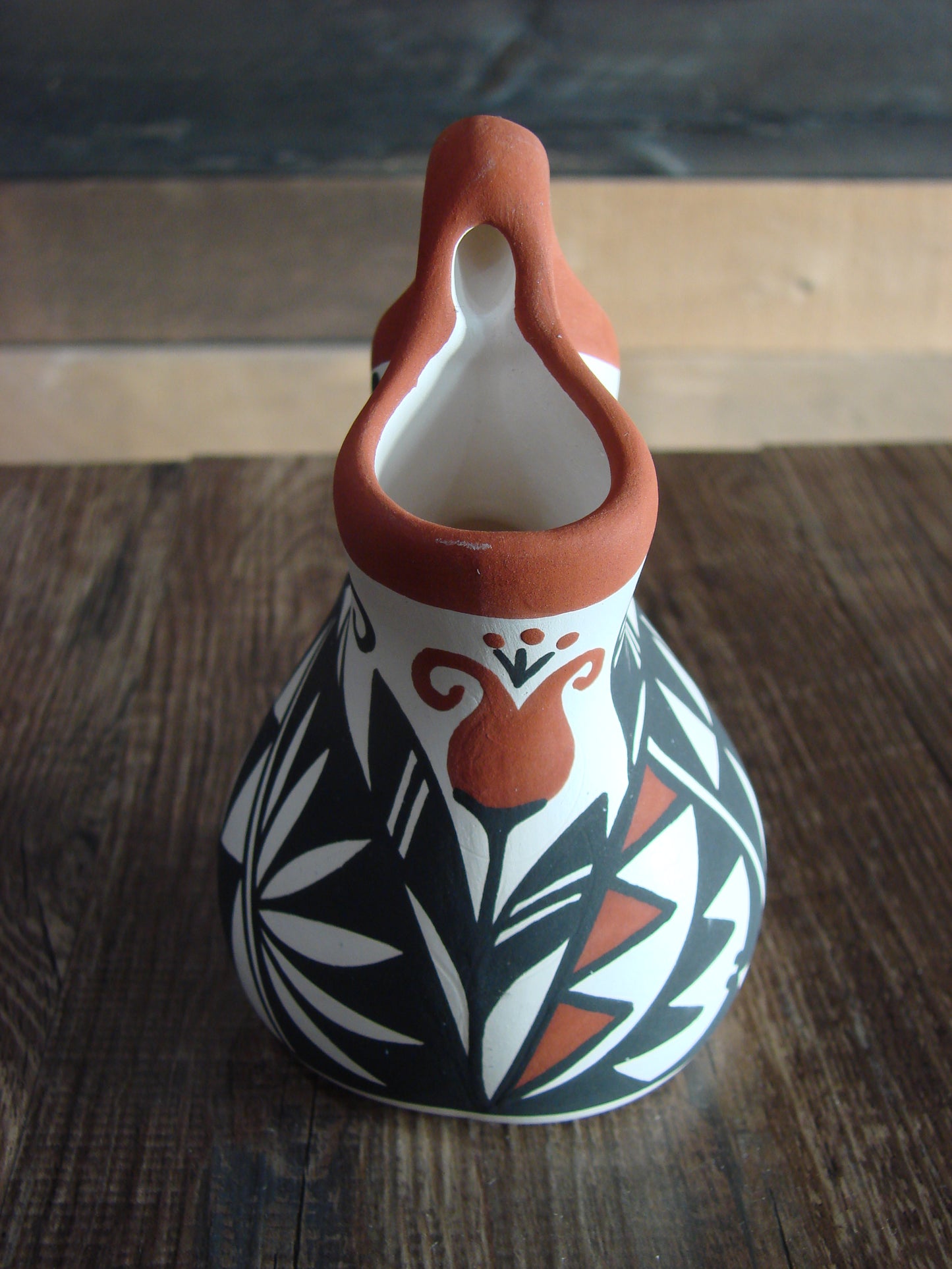 Small Native American Hand Painted Wedding Vase Pottery by Keith Sr.