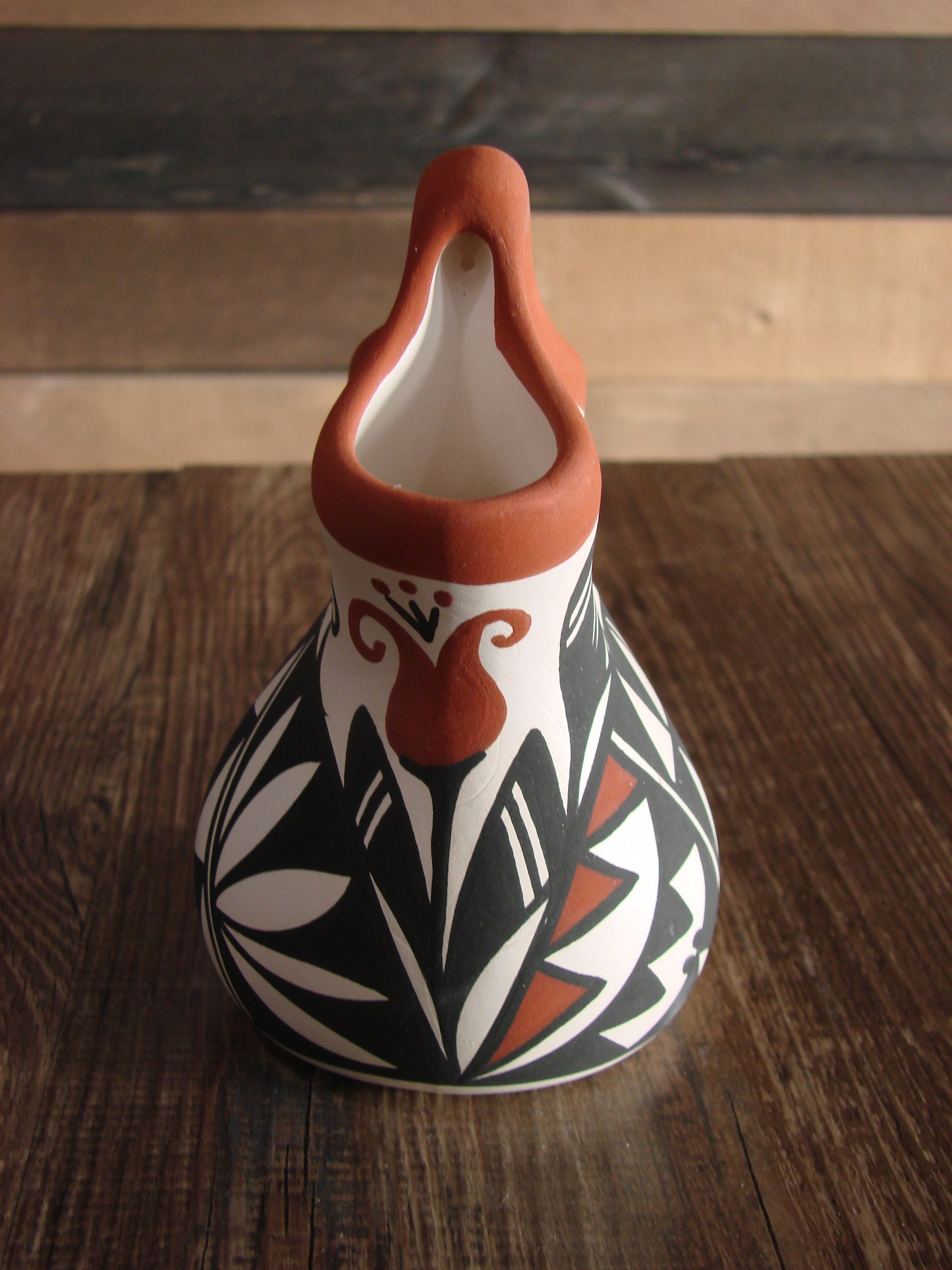 Small Native American Hand Painted Wedding Vase Pottery by Keith Sr.