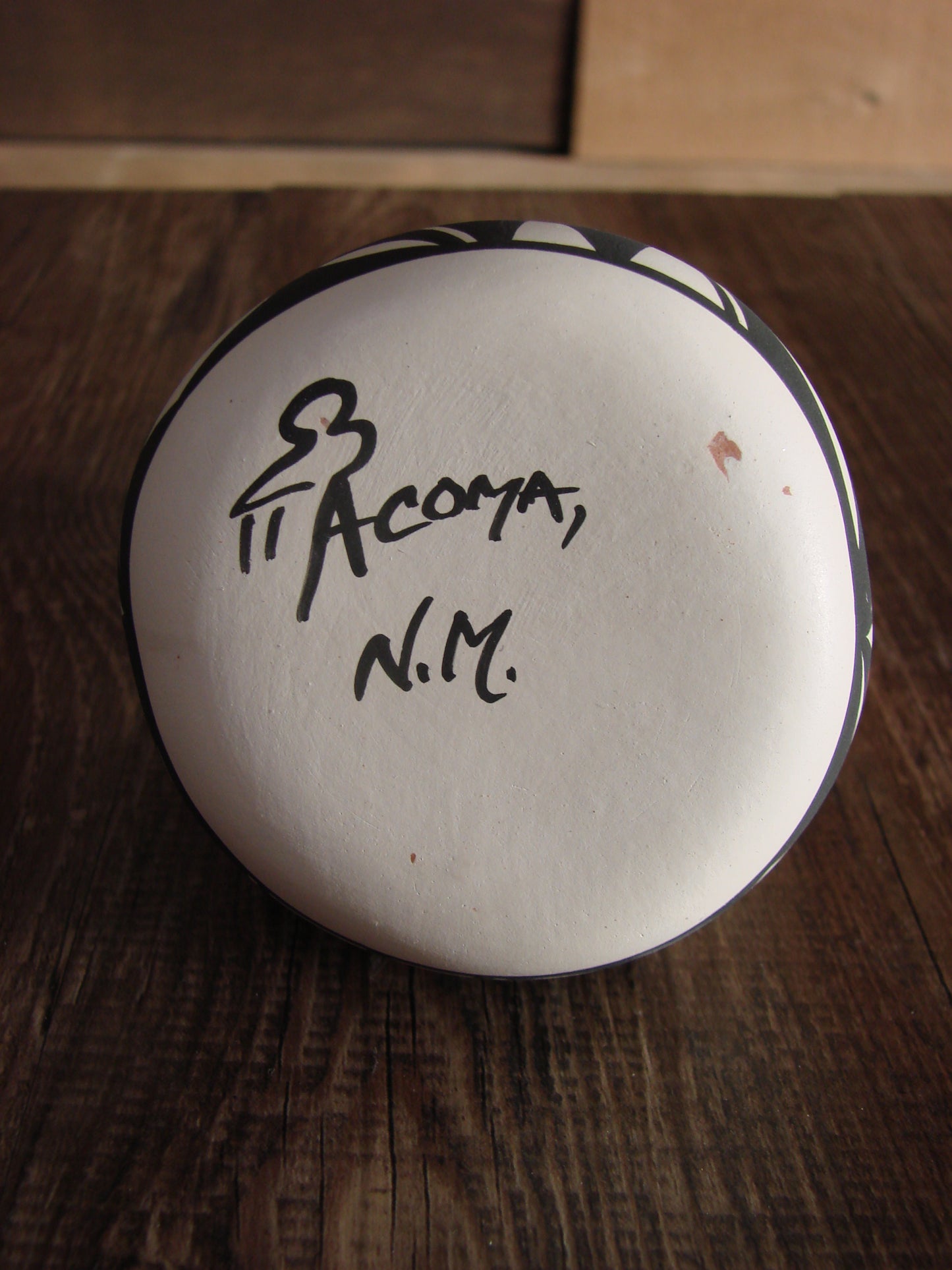 Small Native American Hand Painted Wedding Vase Pottery by Keith Sr.