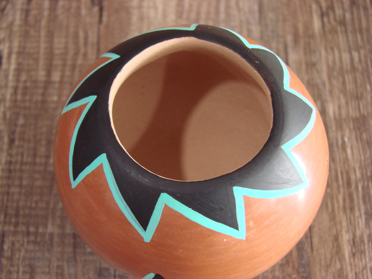 Small Native American Jemez Clay Hand Coiled Pottery Signed Yepa
