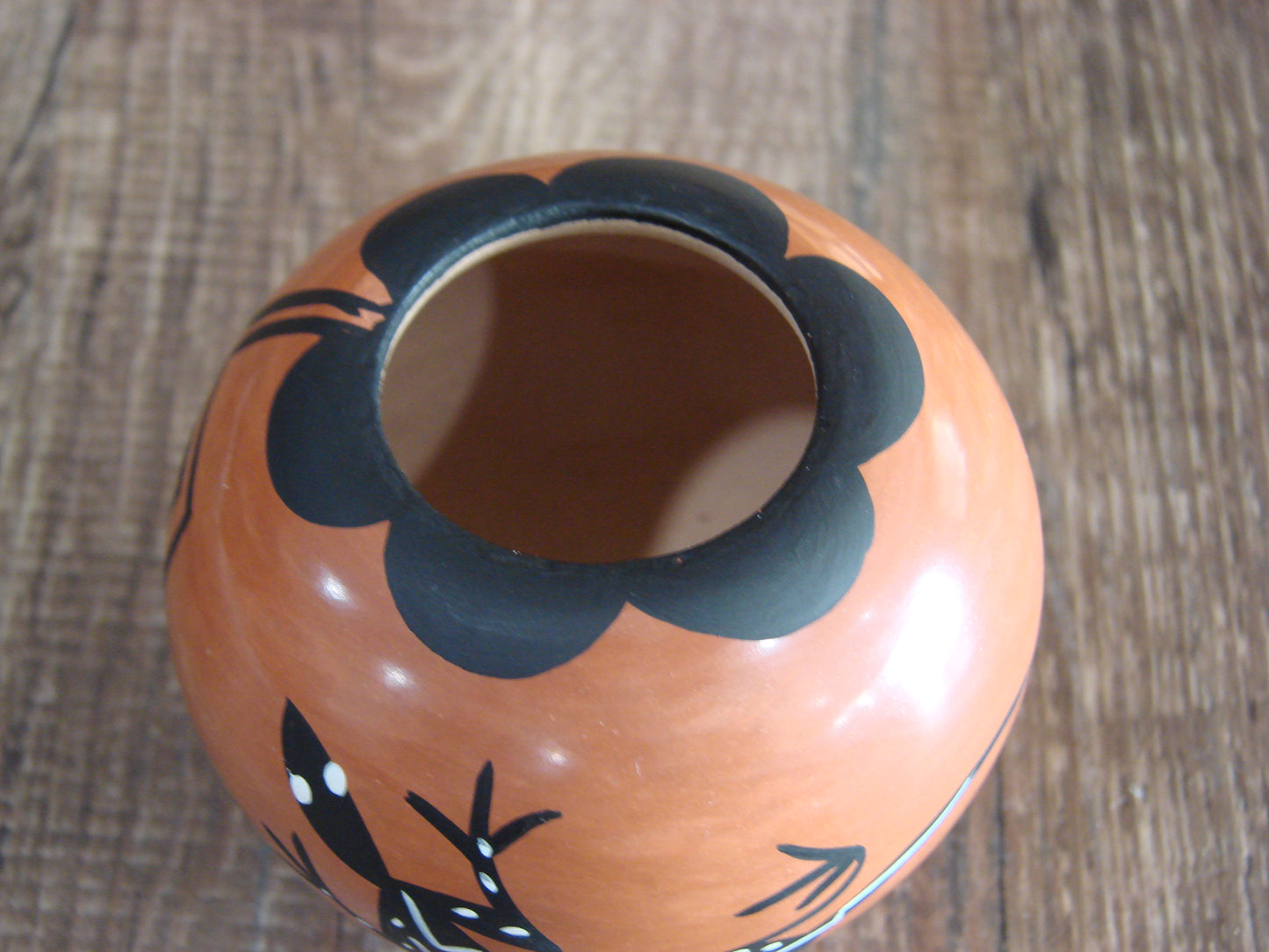 Small Native American Jemez Clay Hand Coiled Pottery Signed Yepa