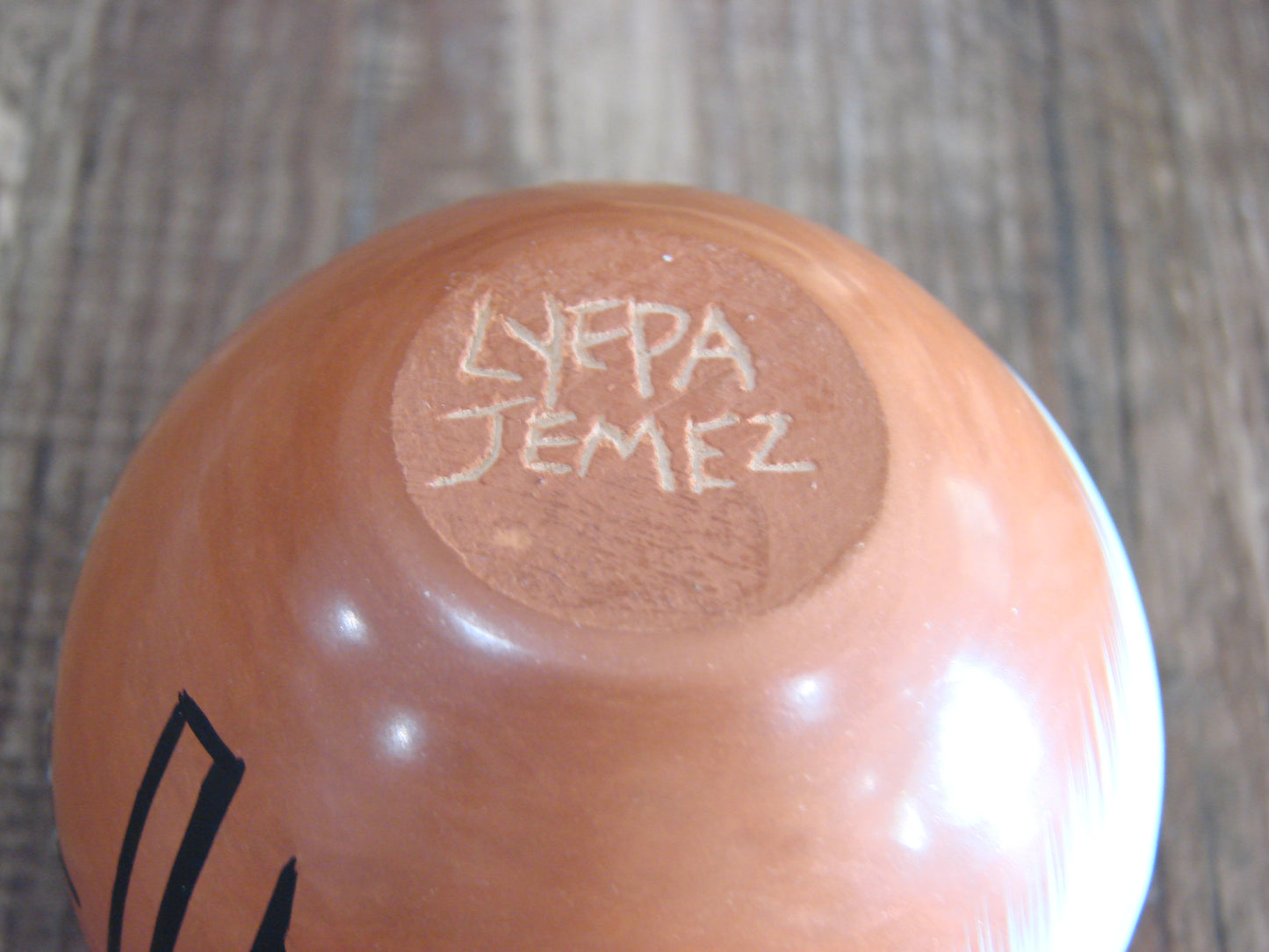 Small Native American Jemez Clay Hand Coiled Pottery Signed Yepa