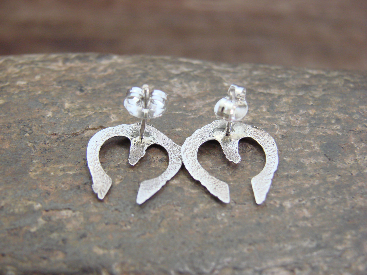 Native American Sterling Silver Naja Post Earrings - Bitsie