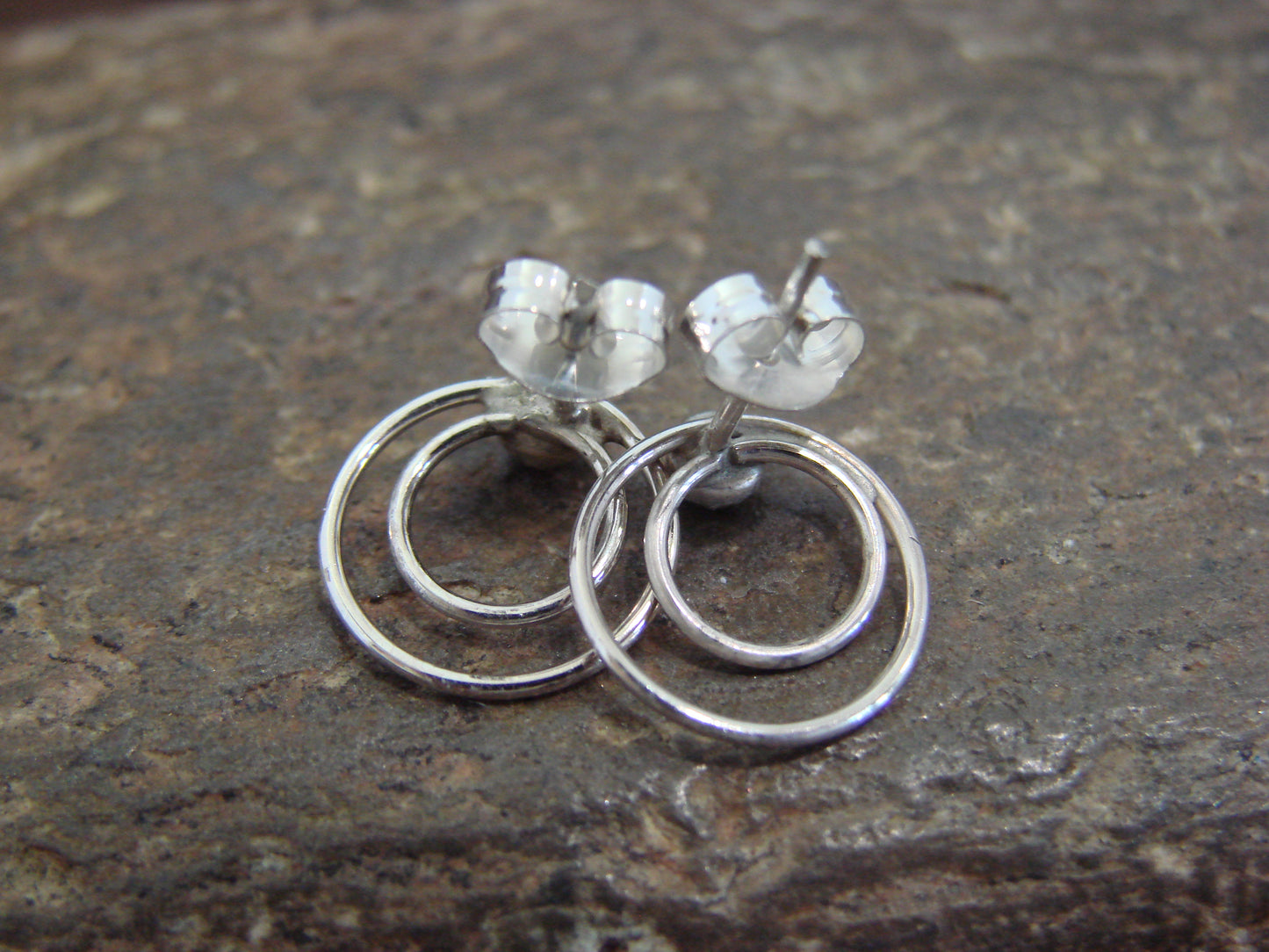 Native American Sterling Silver & Turquoise Post Earrings - Bitsie