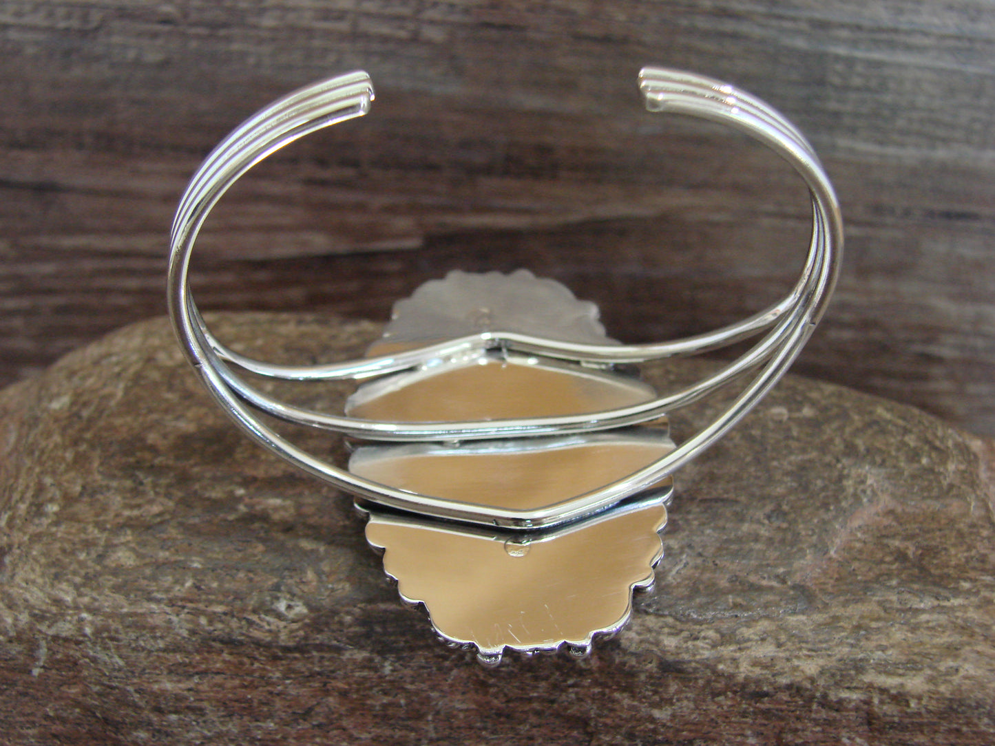 Native American Sterling Silver & Turquoise Bracelet - Cayaditto