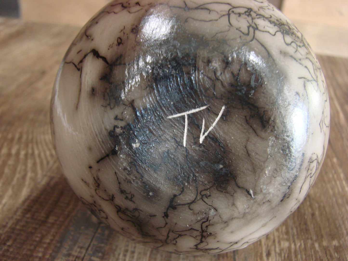 Small Native American Navajo Indian Horse Hair Pottery by Vail