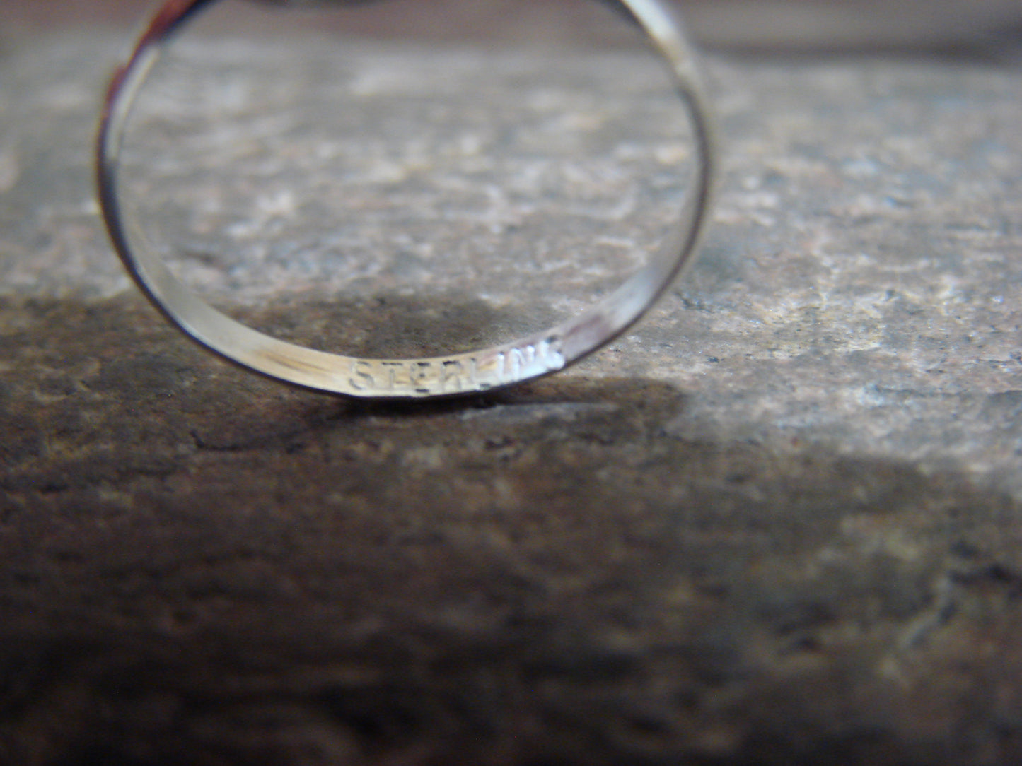 Native American Sterling Silver Round Turquoise Ring by Qualo - Size 5.5