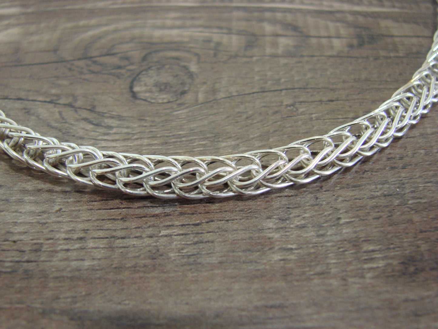Native American Hand Made Sterling Silver 18" Box Chain Necklace - Gchachu