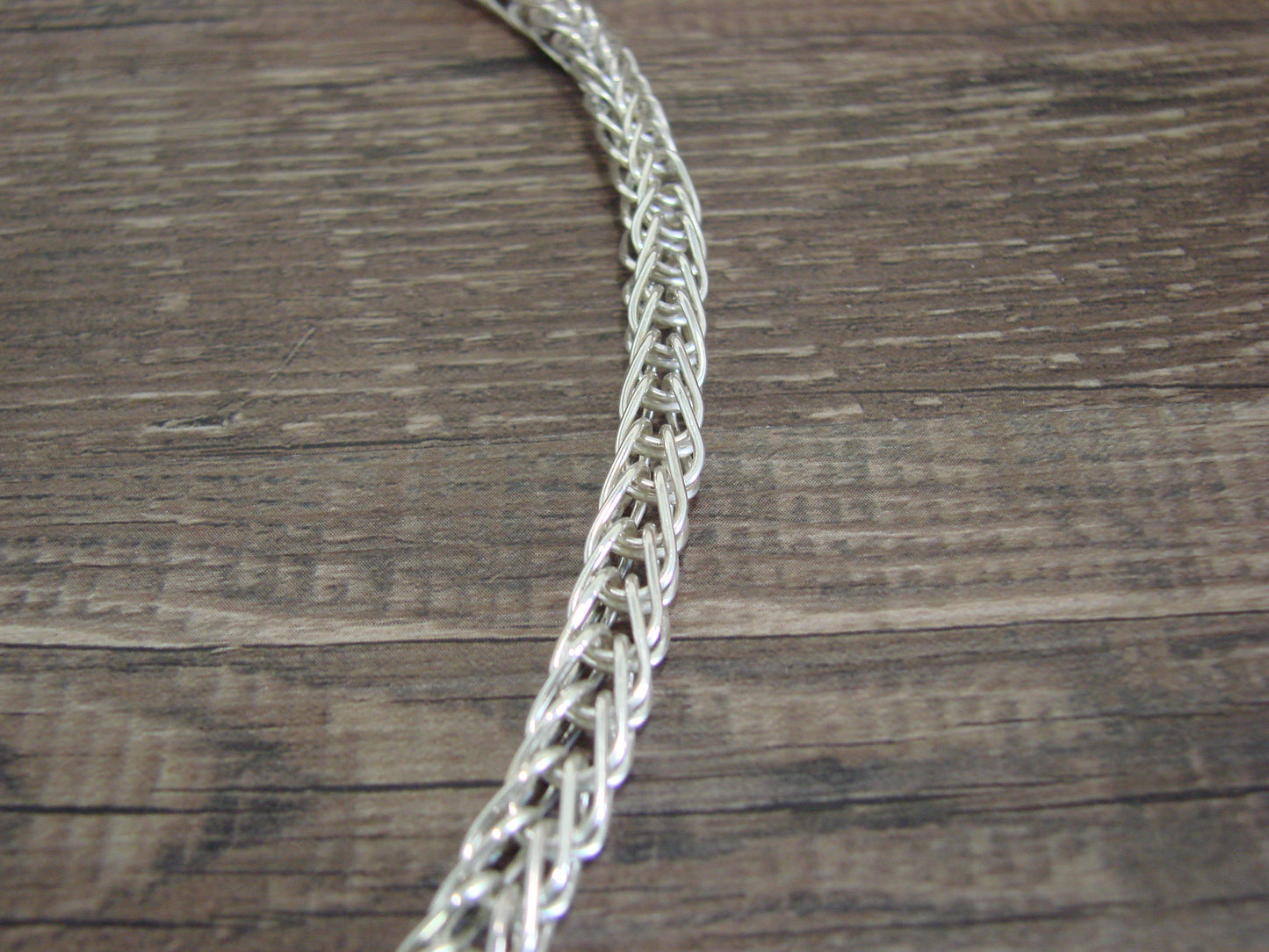Native American Hand Made Sterling Silver 18" Box Chain Necklace - Gchachu