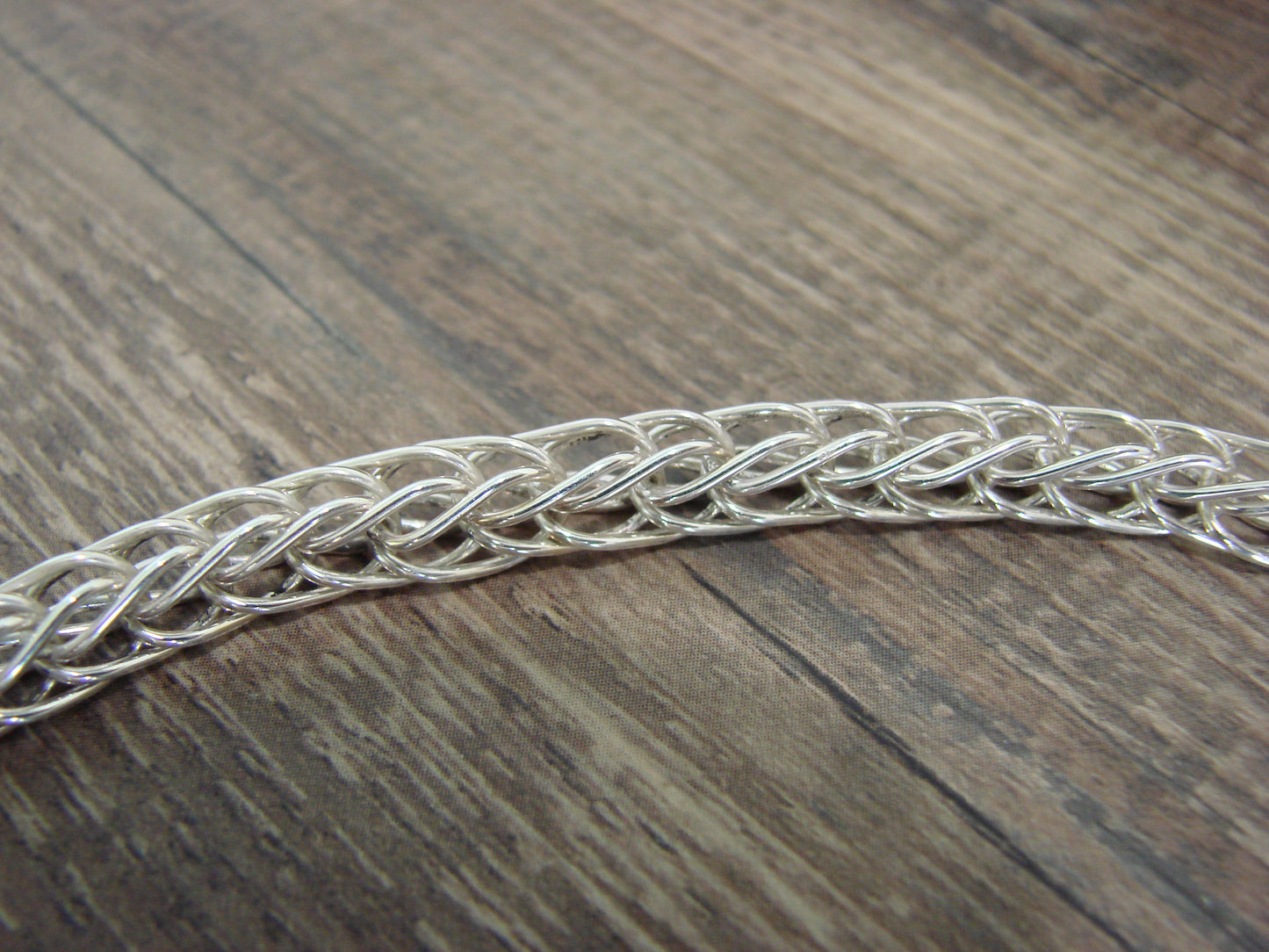 Native American Hand Made Sterling Silver 18" Box Chain Necklace - Gchachu