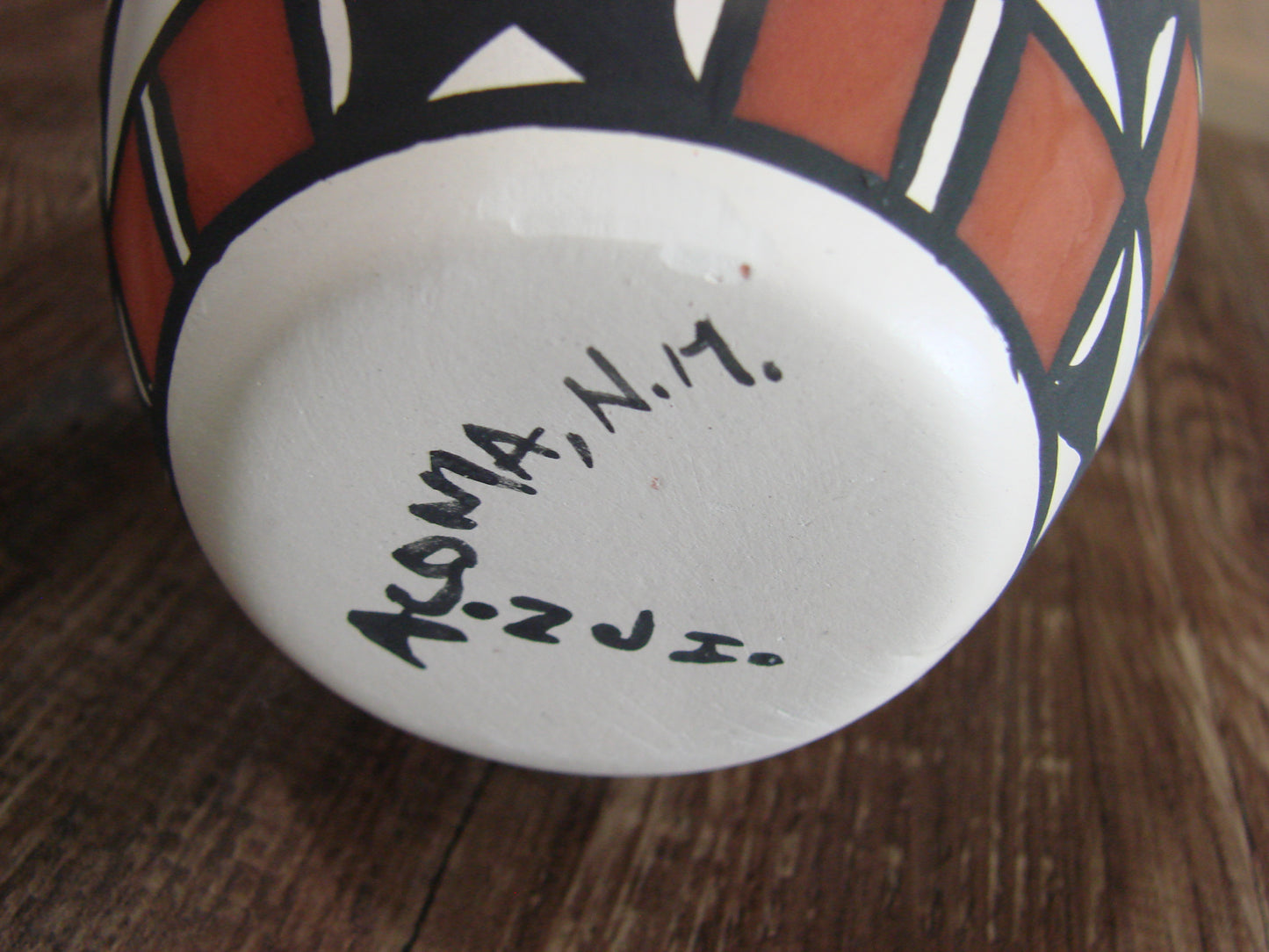 Small Native American Hand Painted Acoma Pottery by Concho