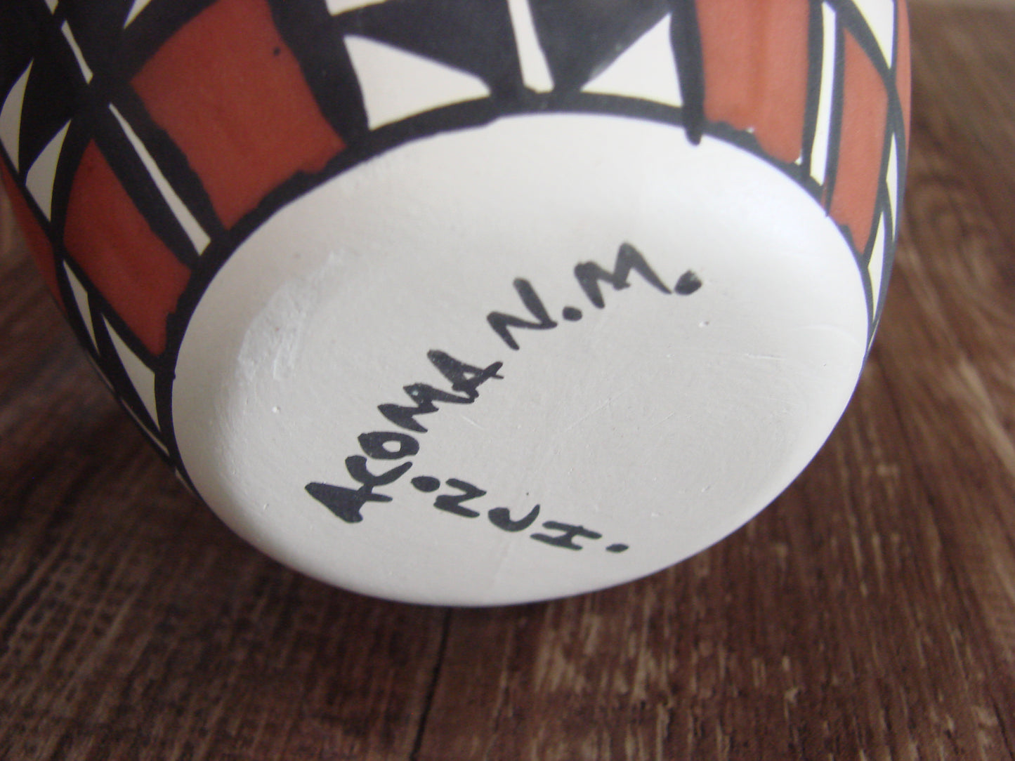 Small Native American Hand Painted Acoma Pottery by Concho