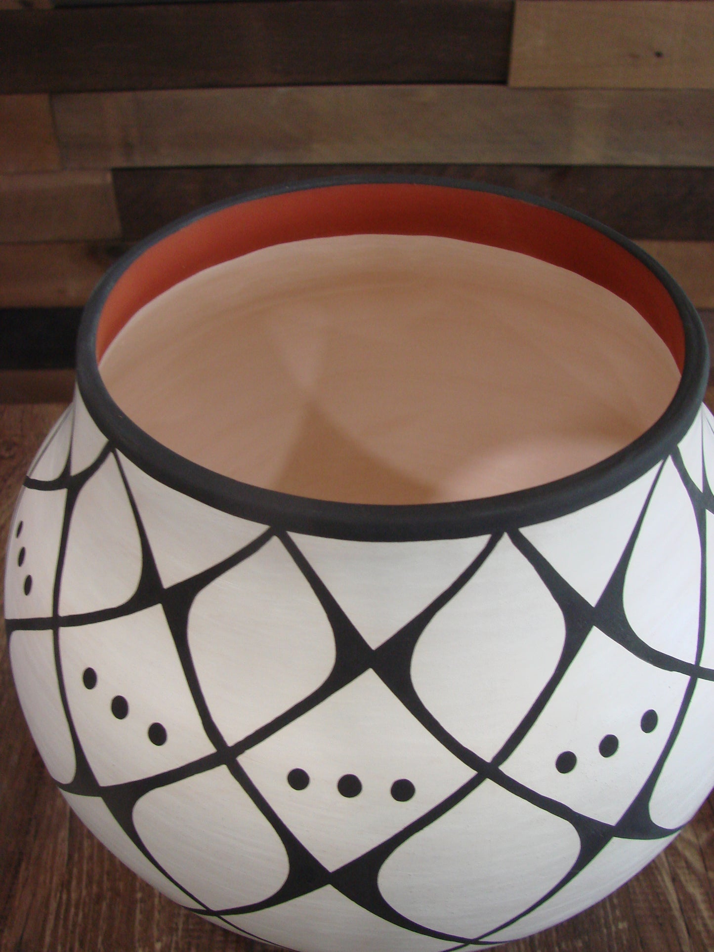 Native American Acoma Indian Hand Painted Pottery by Antonio