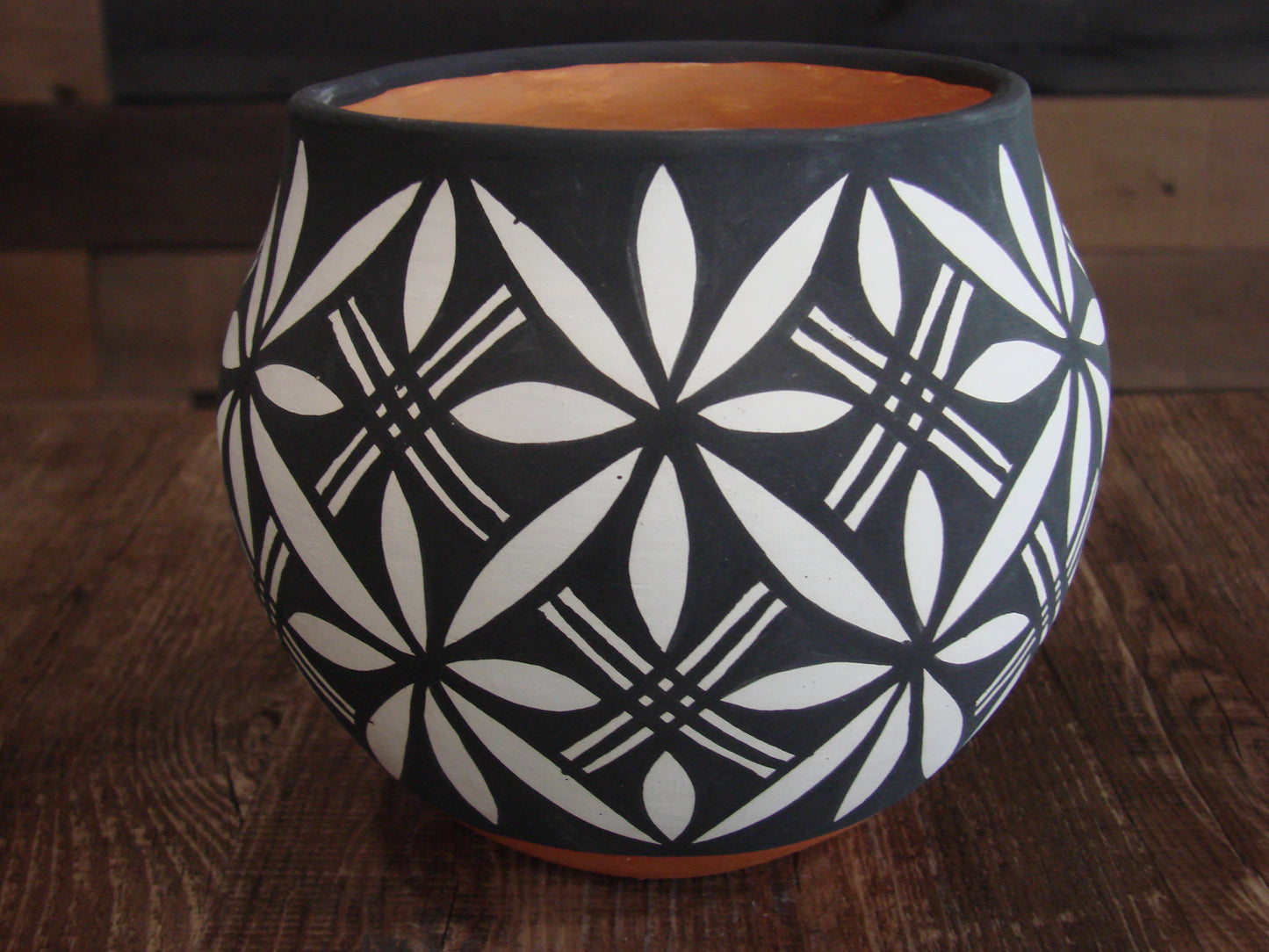 Native American Acoma Indian Hand Painted Pottery by Antonio