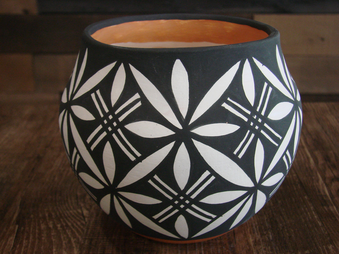Native American Acoma Indian Hand Painted Pottery by Antonio