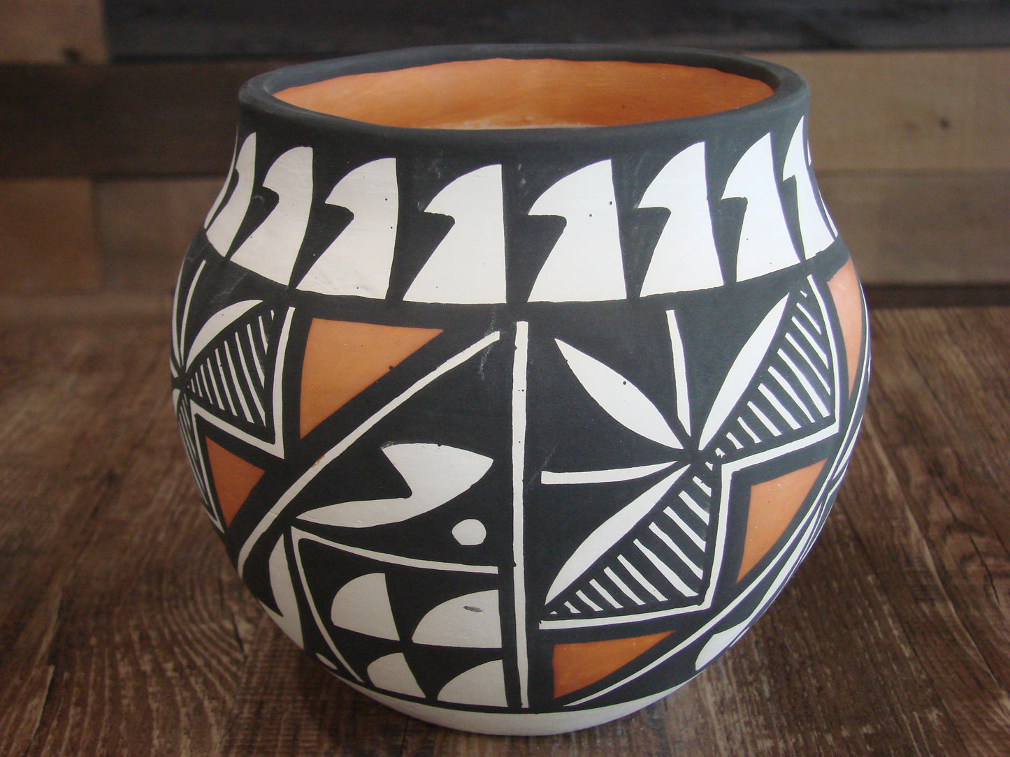 Native American Acoma Indian Hand Painted Pottery by Antonio
