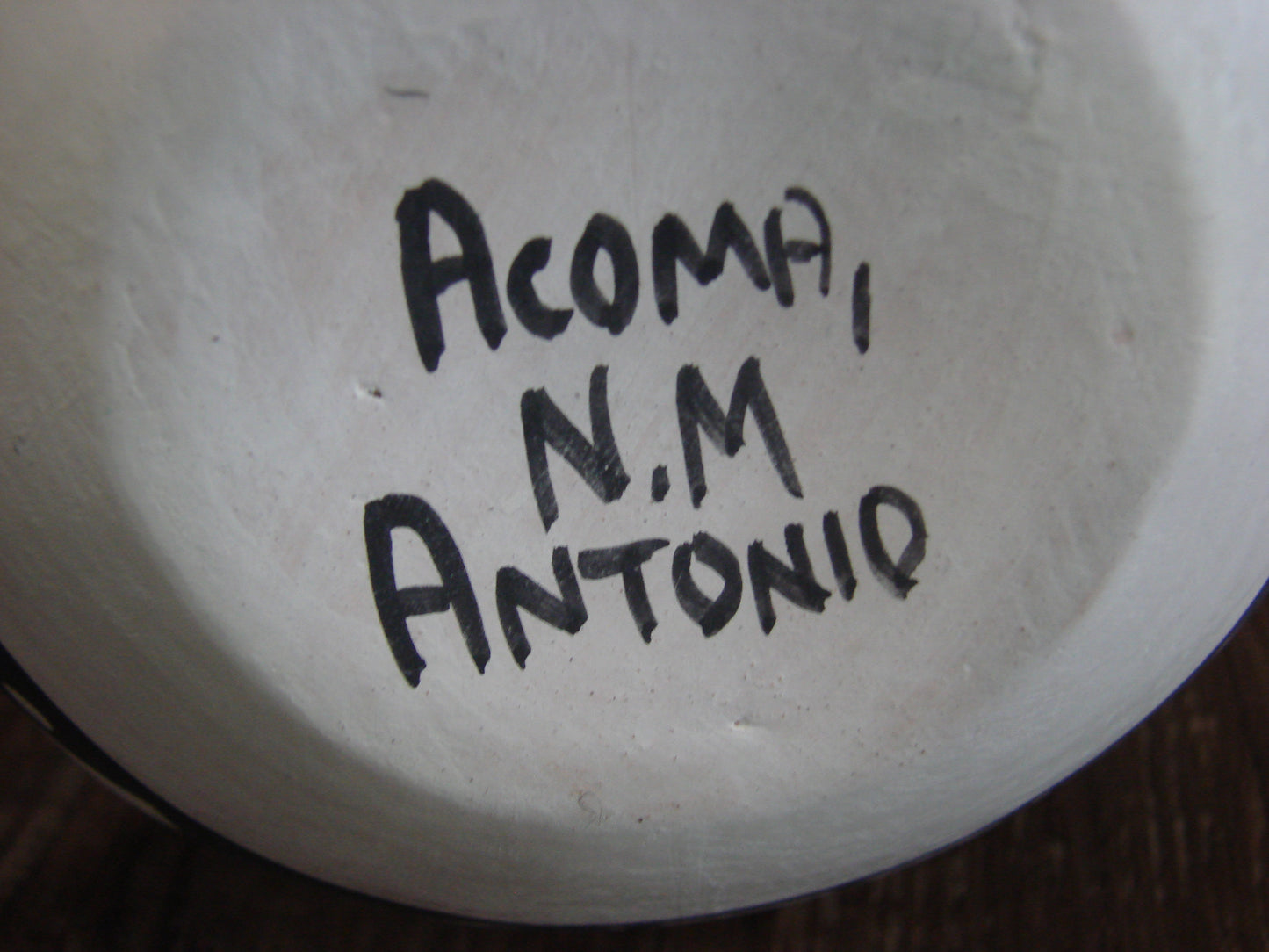 Native American Acoma Indian Hand Painted Pottery by Antonio