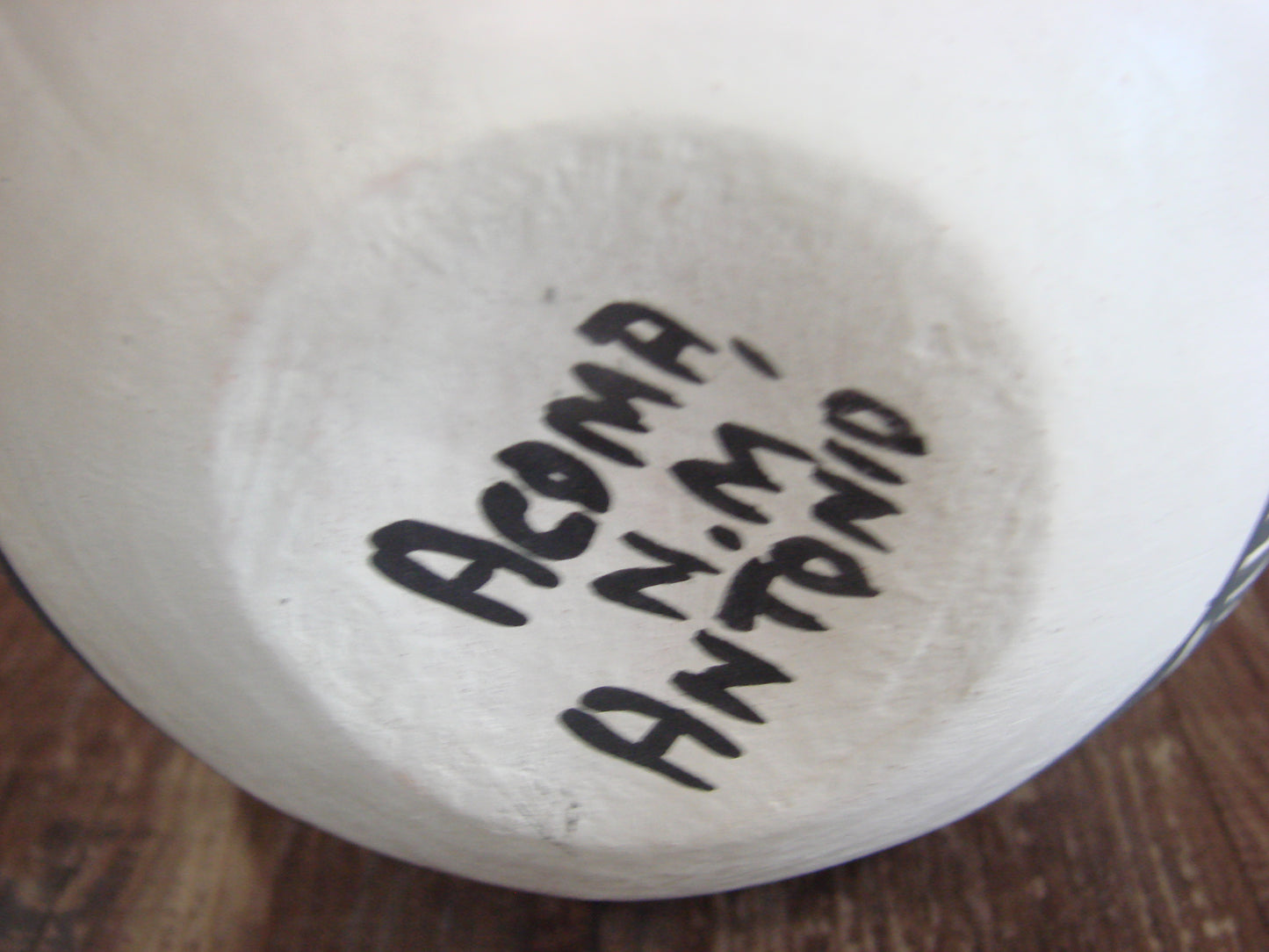 Native American Acoma Indian Hand Painted Pottery by Antonio
