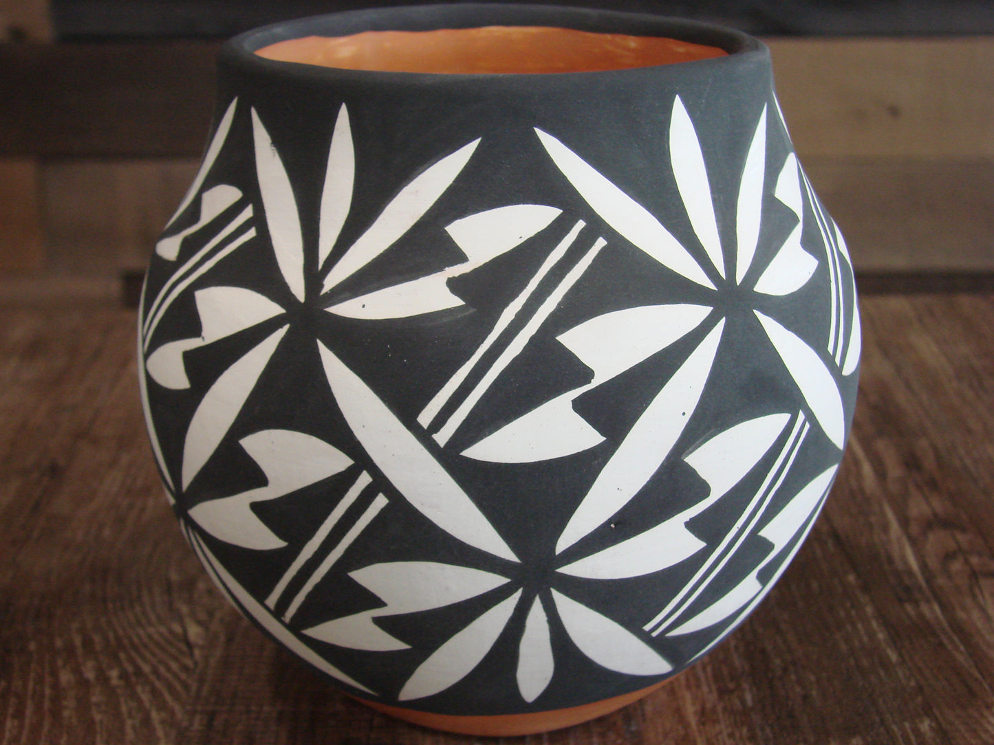 Native American Acoma Indian Hand Painted Pottery by Antonio