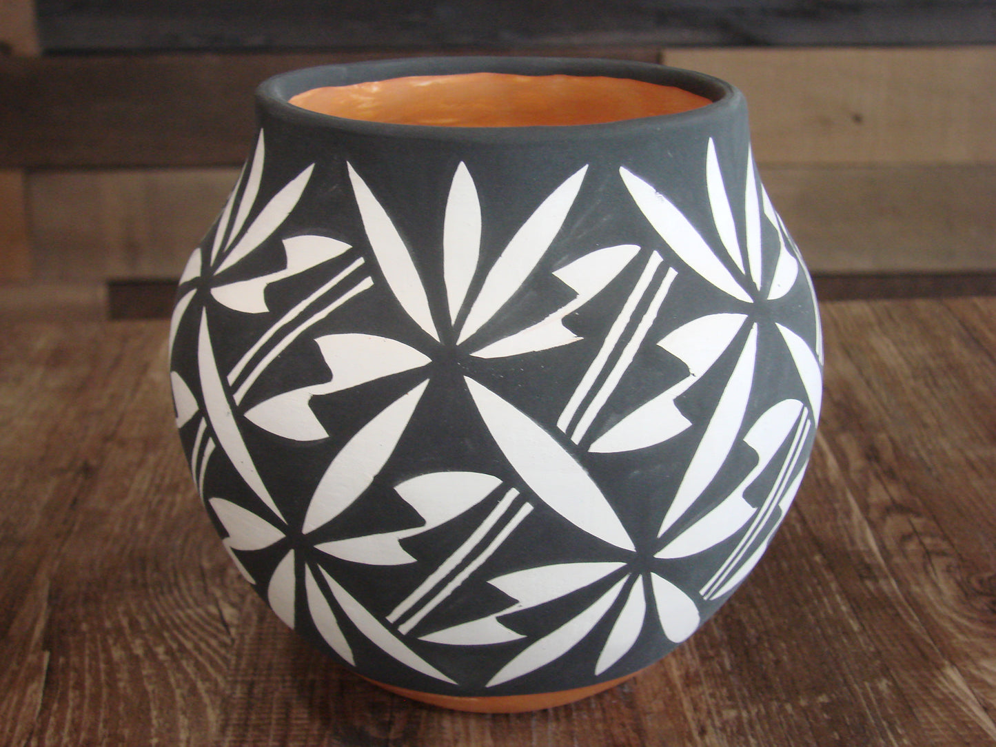 Native American Acoma Indian Hand Painted Pottery by Antonio