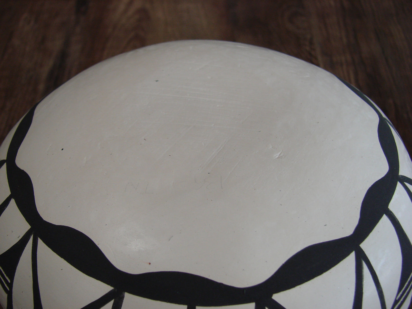 Native American Acoma Indian Hand Painted Seed Pottery by Antonio