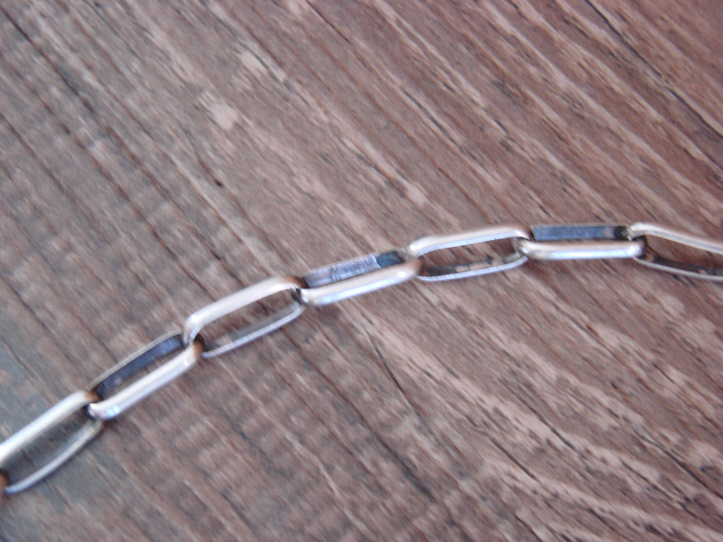 Native American Sterling Silver Turquoise & Navajo Pearl 21" Link Necklace by John