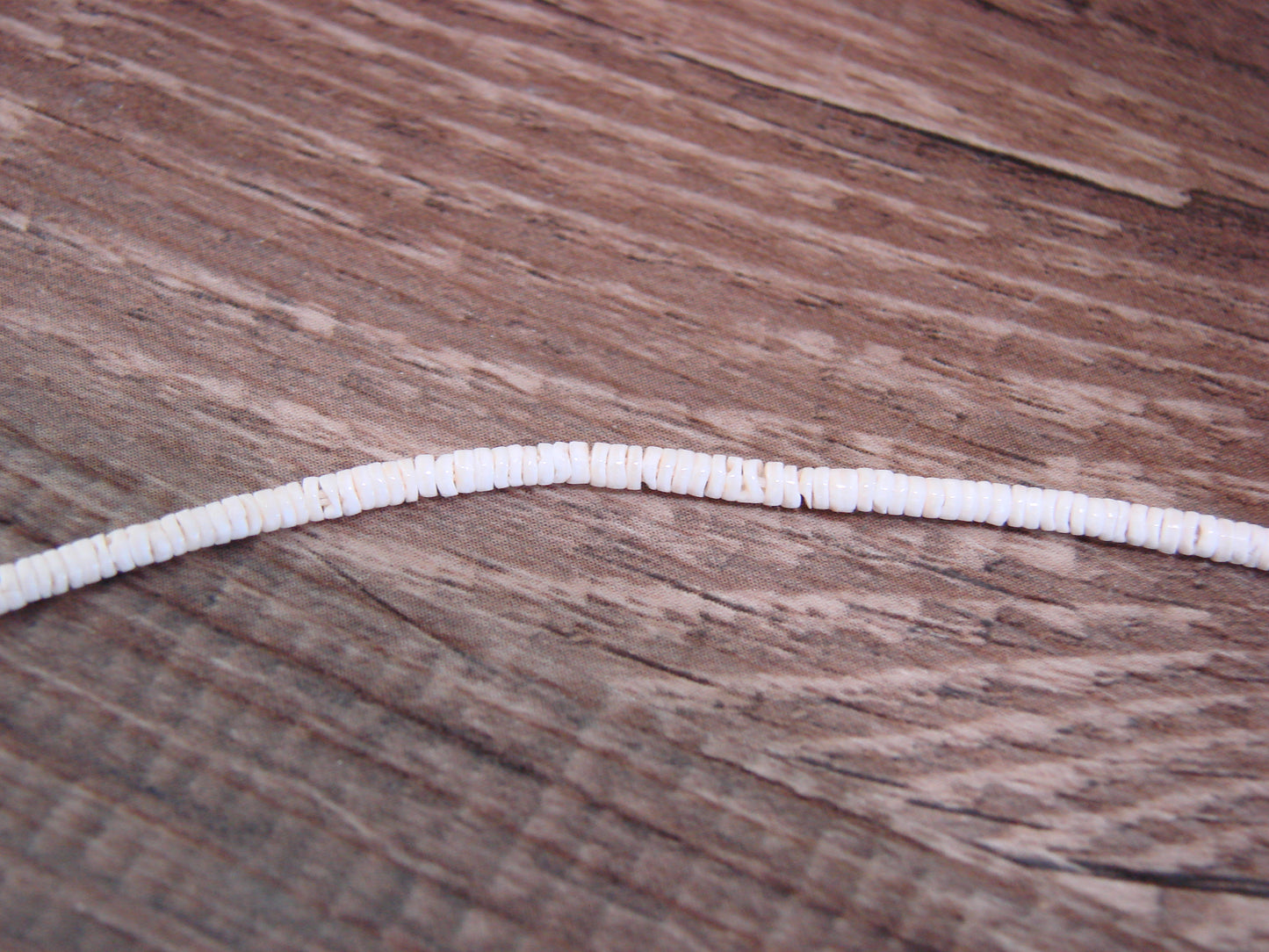 Native American 18" Shell Heishi Necklace by Ramona Bird