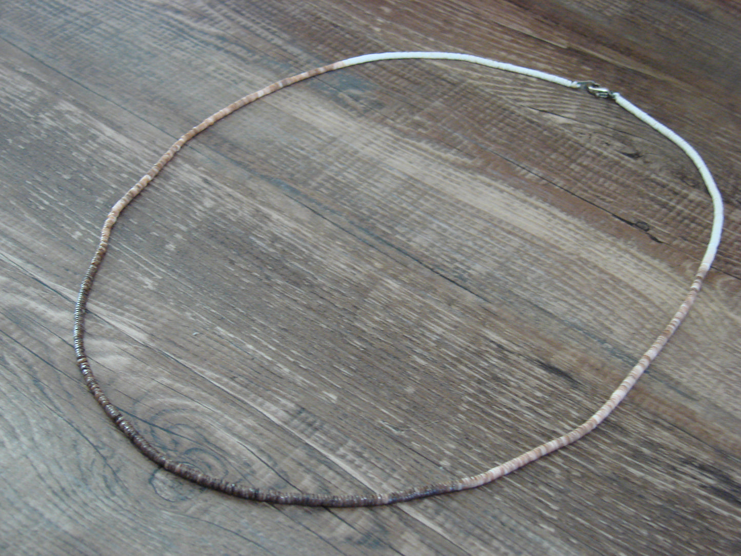 Native American 18" Shell Heishi Necklace by Ramona Bird