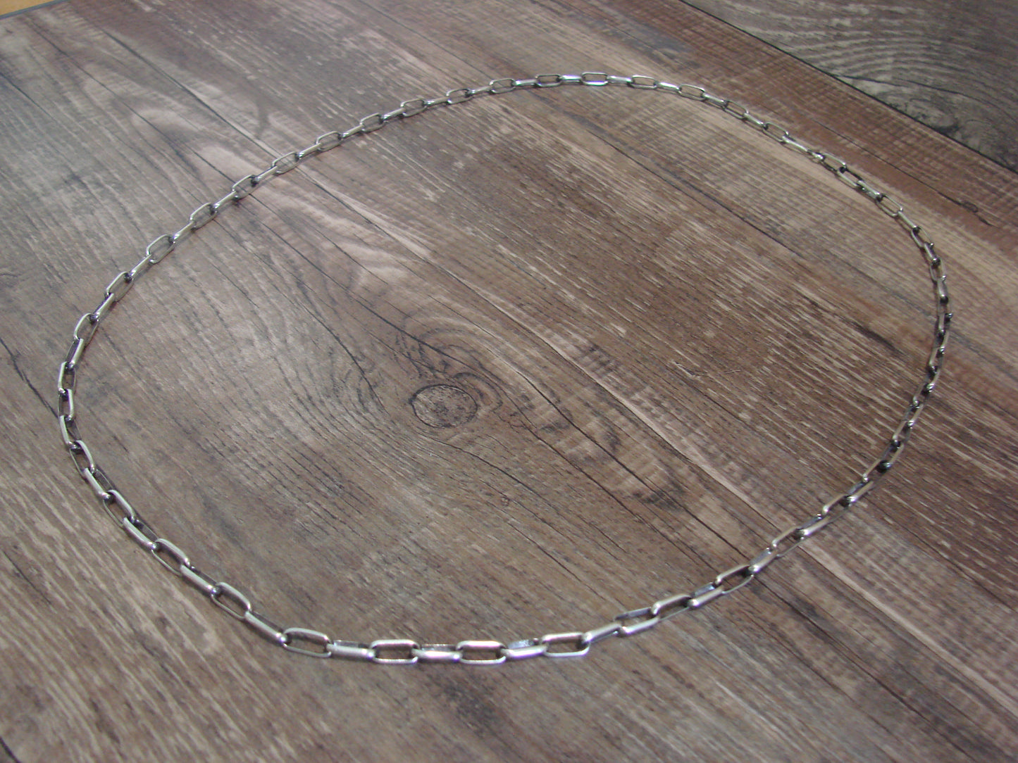 Native American Hand Made Sterling Silver 24" Chain Link Necklace - Sally Shirley