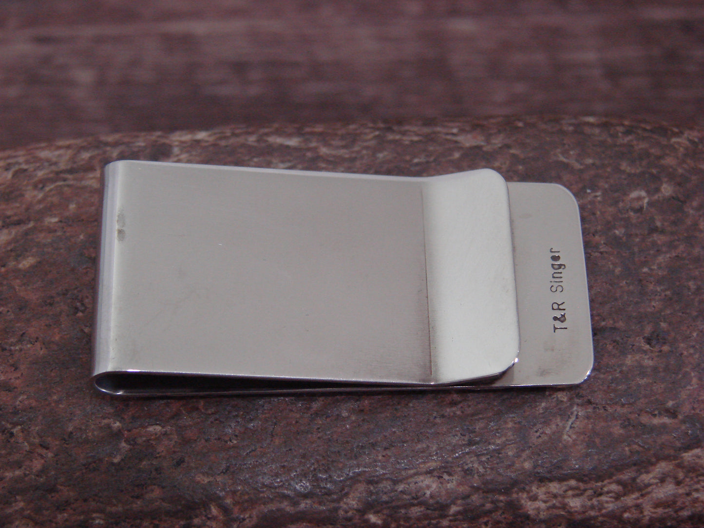 Native American Sterling Silver & 12 kt Gold Fill Money Clip by Singer