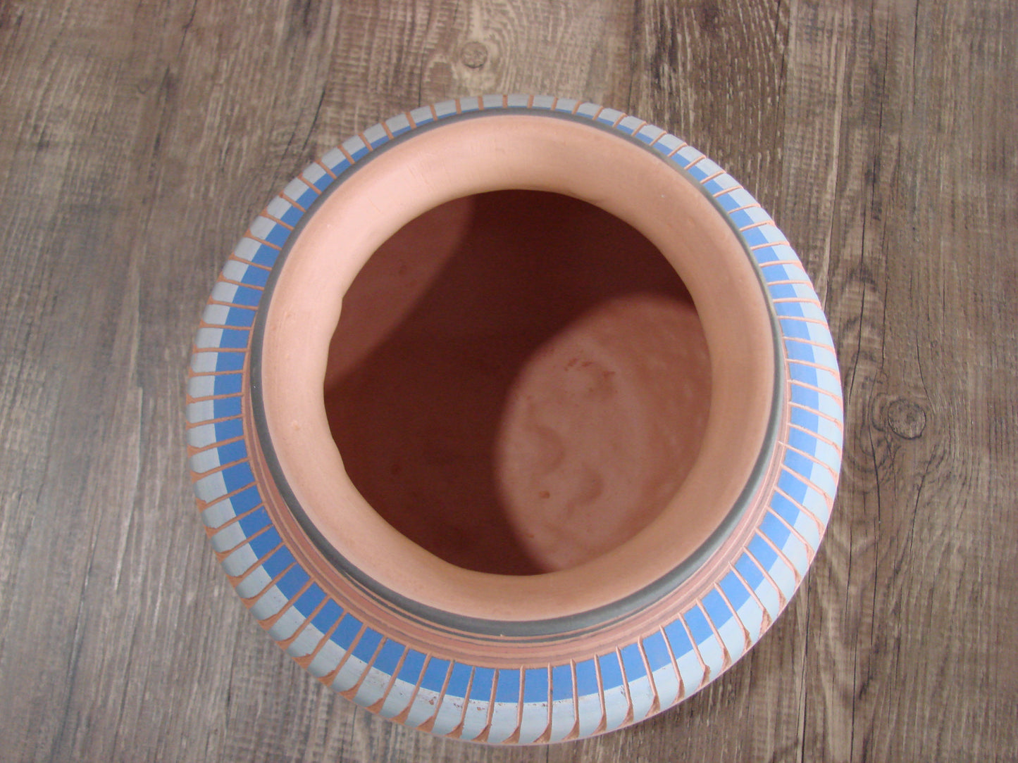 Native American Navajo Indian Hand Etched & Hand Painted Pottery - M. Charlie