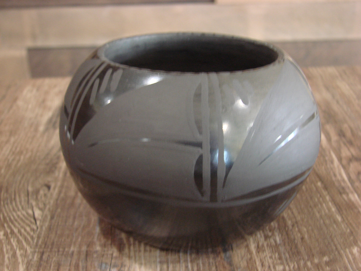 Native American Santa Clara Hand Coiled Clay Pottery by Pam S.