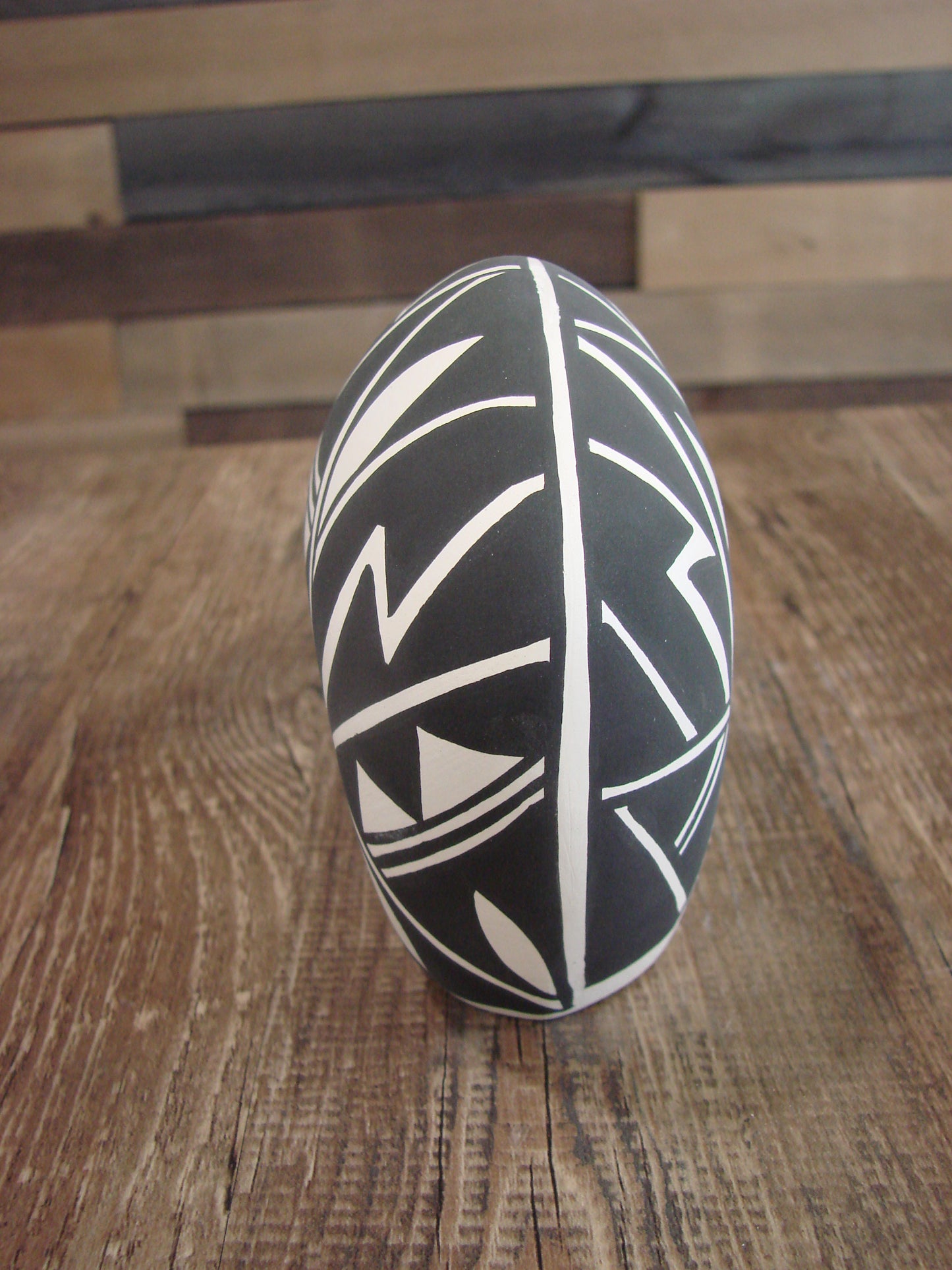 Native American Hand Painted Acoma Bear Pottery by Concho
