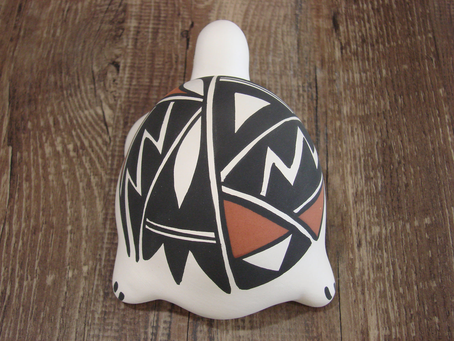 Native American Hand Painted Acoma Turtle Pottery by Concho
