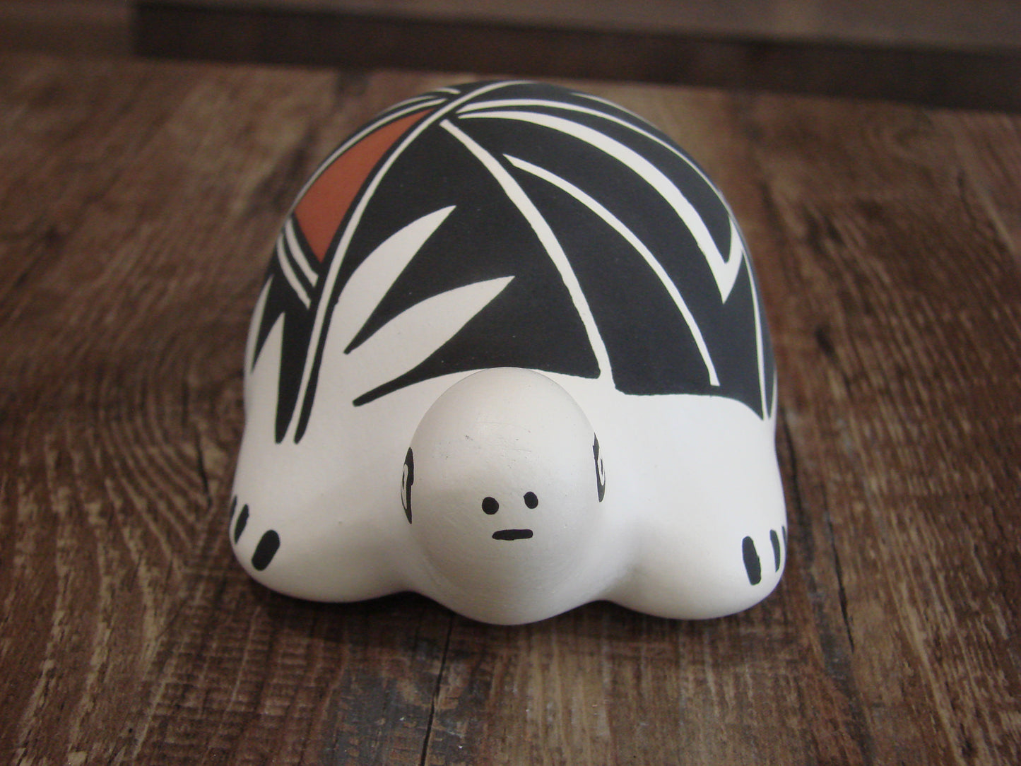 Native American Hand Painted Acoma Turtle Pottery by Concho