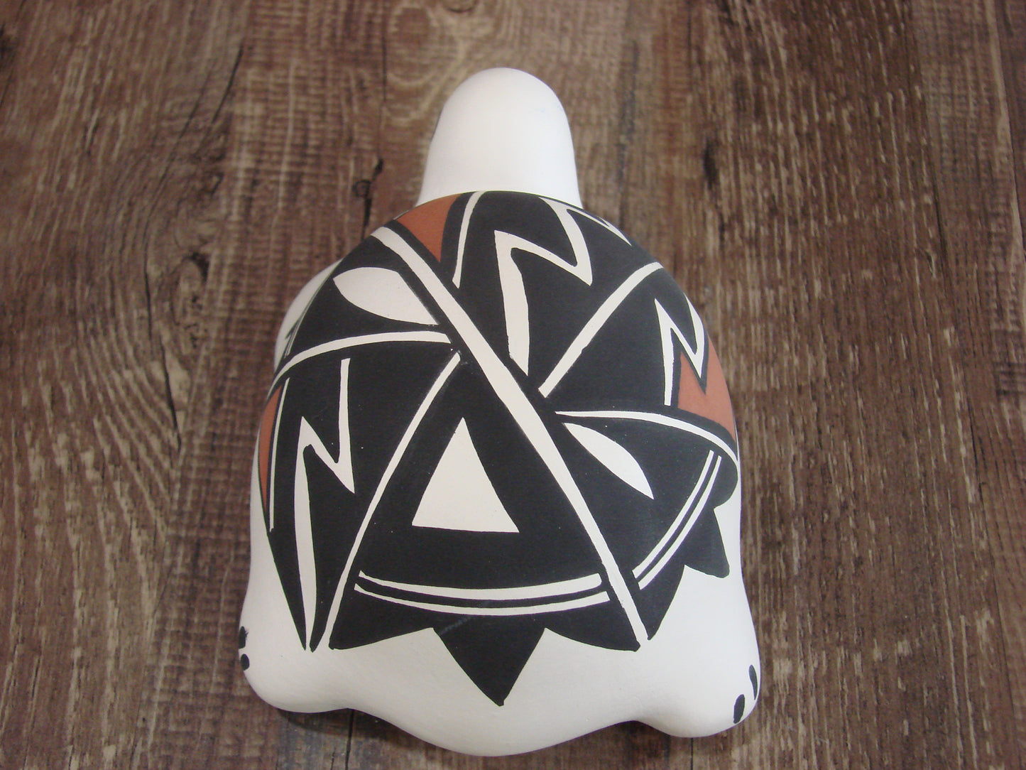 Native American Hand Painted Acoma Turtle Pottery by Concho