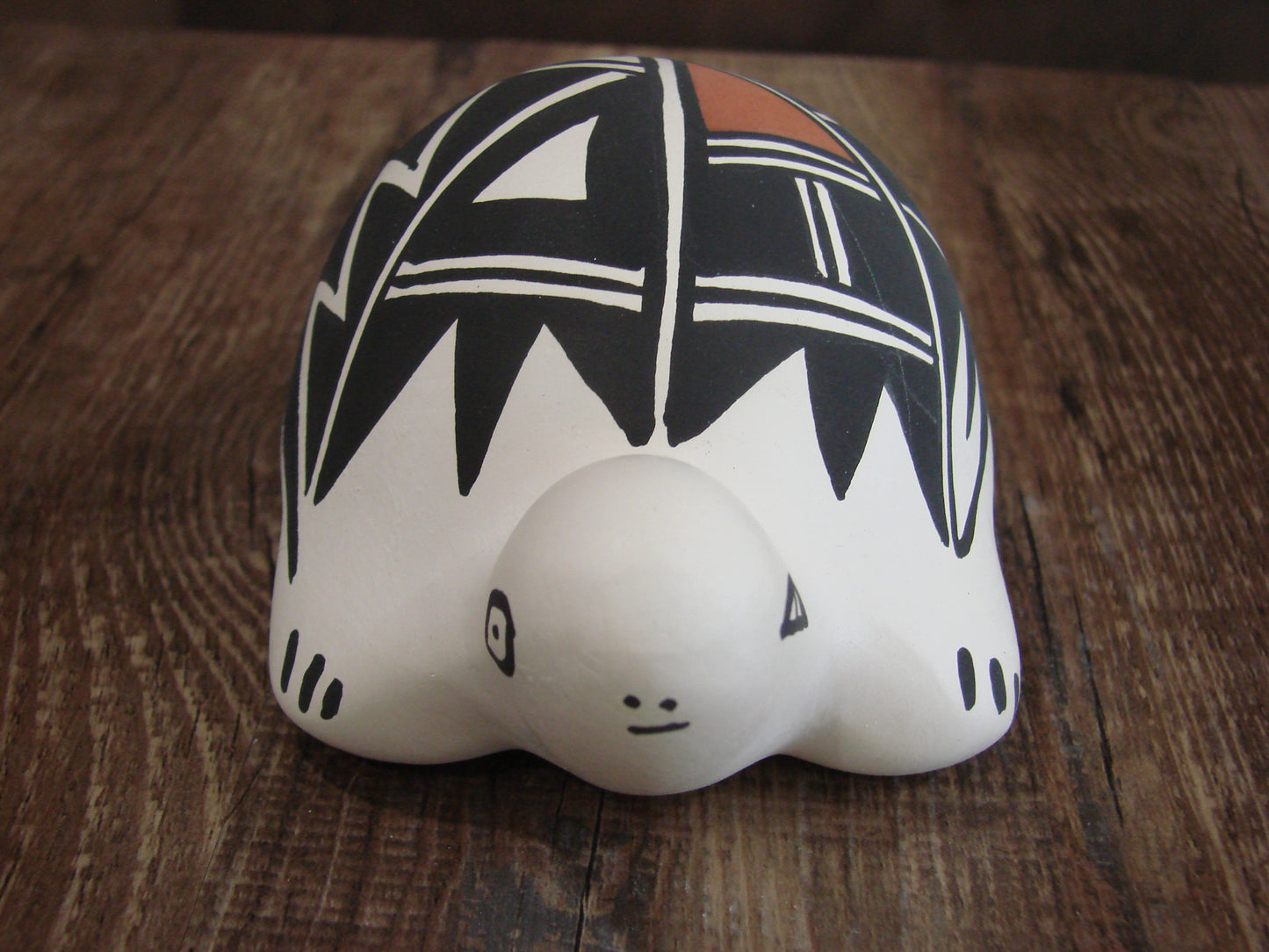 Native American Hand Painted Acoma Turtle Pottery by Concho