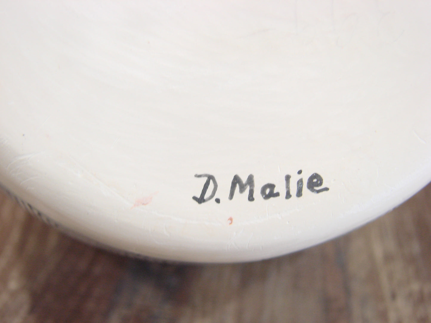 Native American Acoma Pueblo Fine Line Hand Painted Wedding Vase by D. Malie