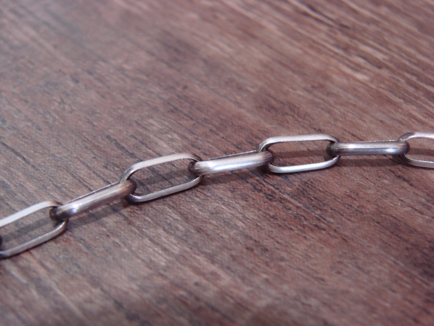 Native American Hand Made Sterling Silver 24" Chain Link Necklace - Sally Shirley