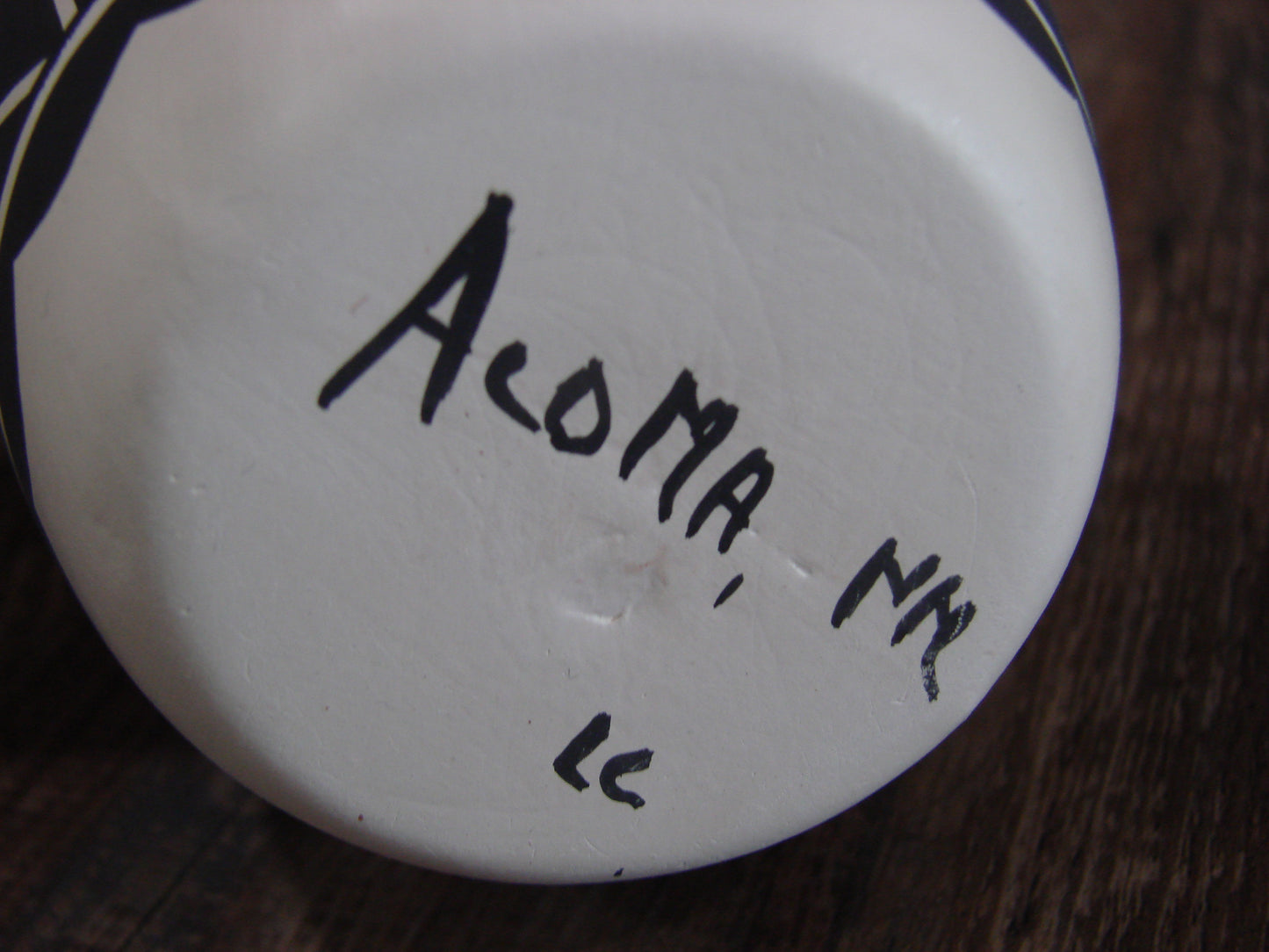 Native American Hand Painted Acoma Pottery Vase by Concho