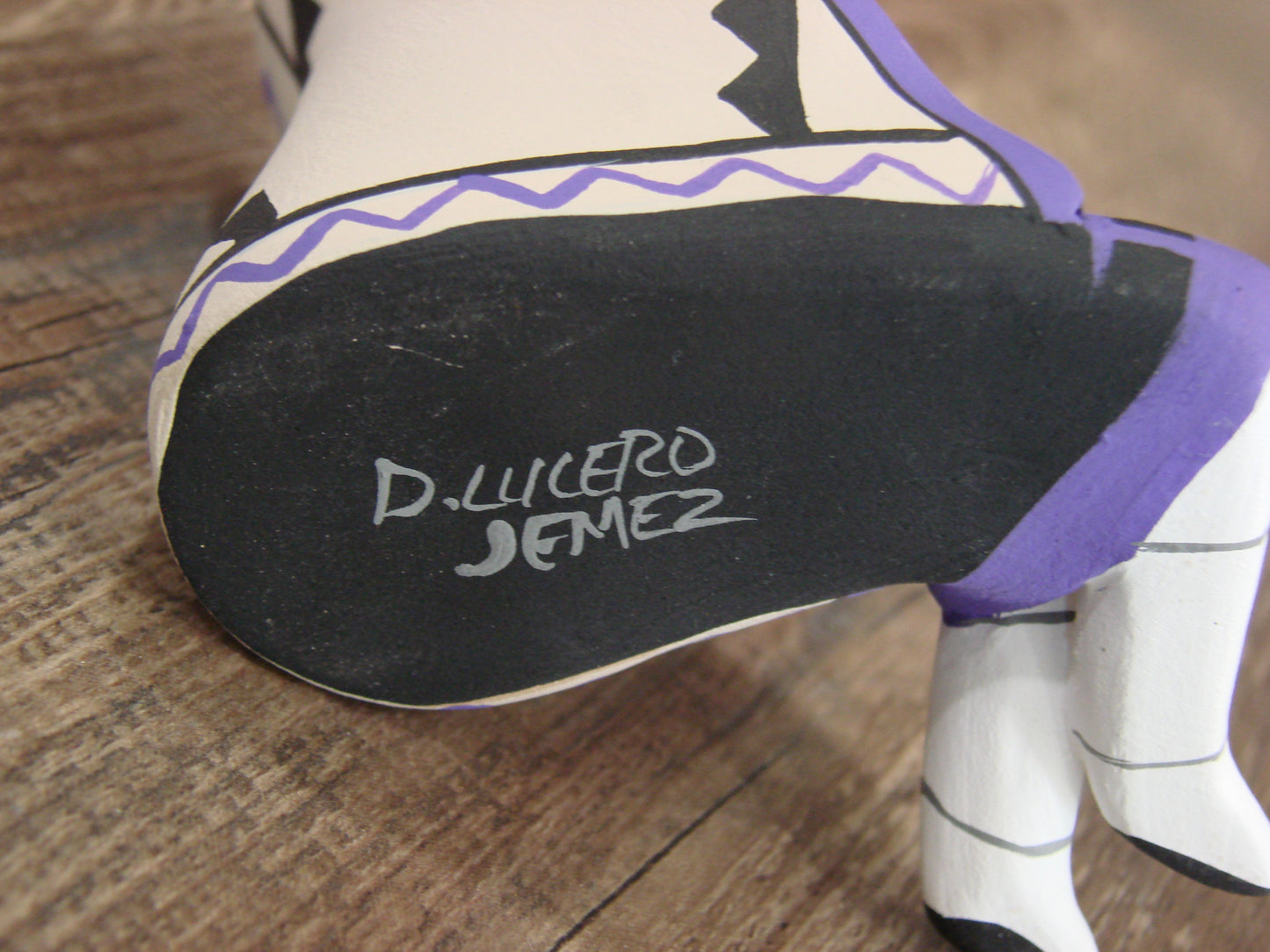 Native American Jemez Hand Sculpted Clay Storyteller by Lucero