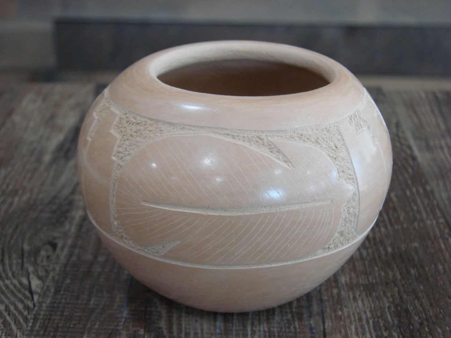 Native American Jemez Clay Hand Coiled Pottery Signed EDY
