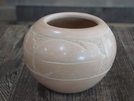Native American Jemez Clay Hand Coiled Pottery Signed EDY